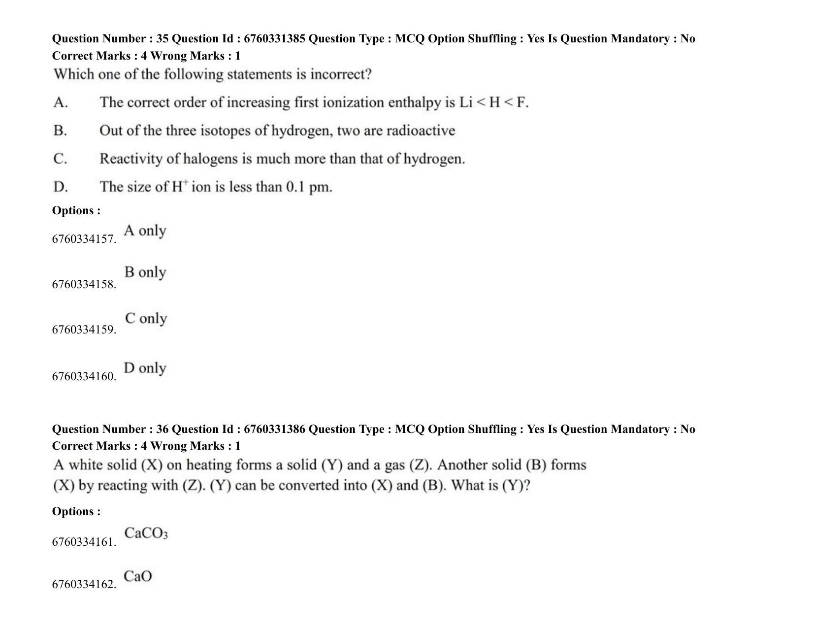 JEE Mains 2021: BTech (Shift 2) 03-08-2021 Question Paper - Page 24