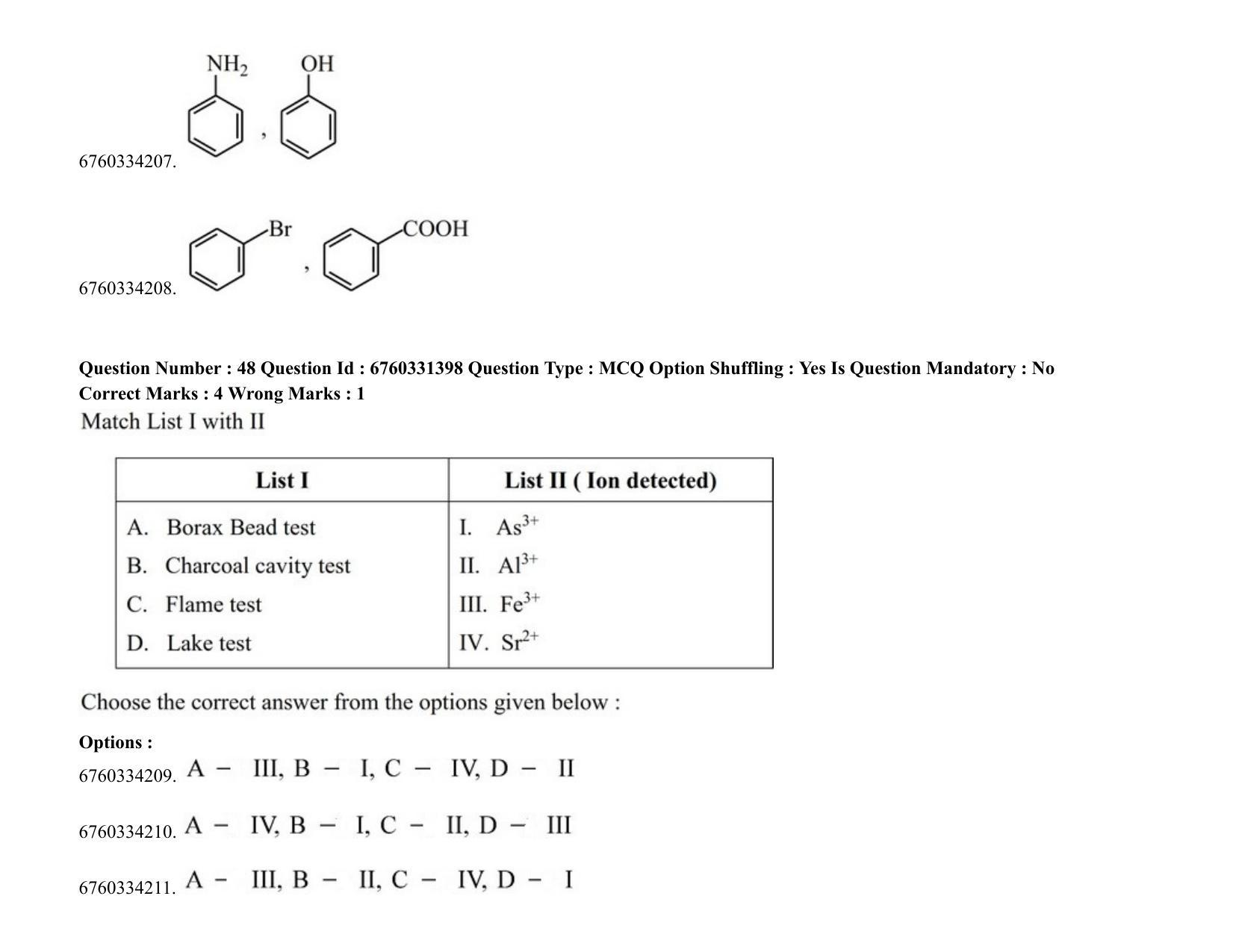 JEE Mains 2021: BTech (Shift 2) 03-08-2021 Question Paper - Page 33
