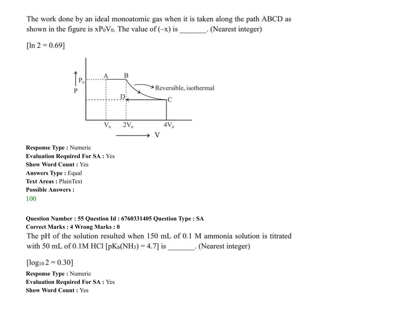 JEE Mains 2021: BTech (Shift 2) 03-08-2021 Question Paper - Page 39