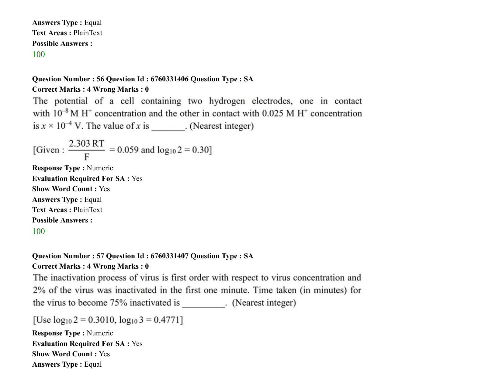 JEE Mains 2021: BTech (Shift 2) 03-08-2021 Question Paper - Page 40