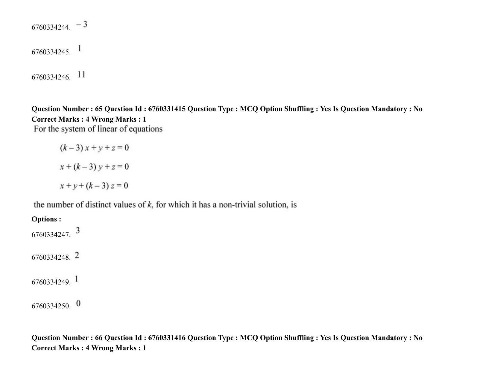 JEE Mains 2021: BTech (Shift 2) 03-08-2021 Question Paper - Page 45