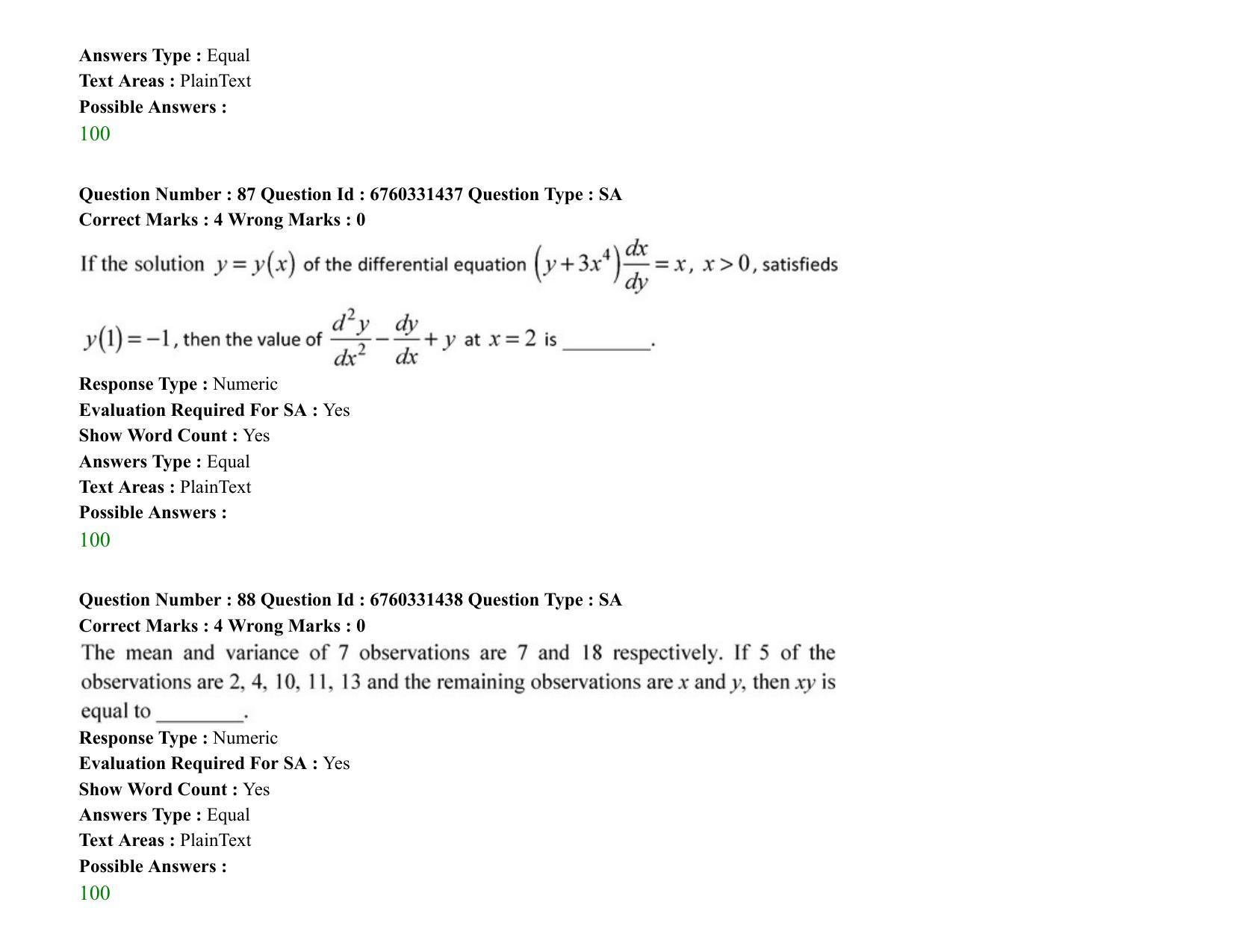 JEE Mains 2021: BTech (Shift 2) 03-08-2021 Question Paper - Page 58