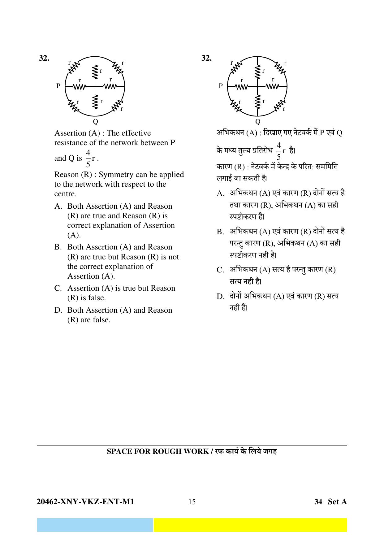 CG PET 2024 Question Paper - Page 15