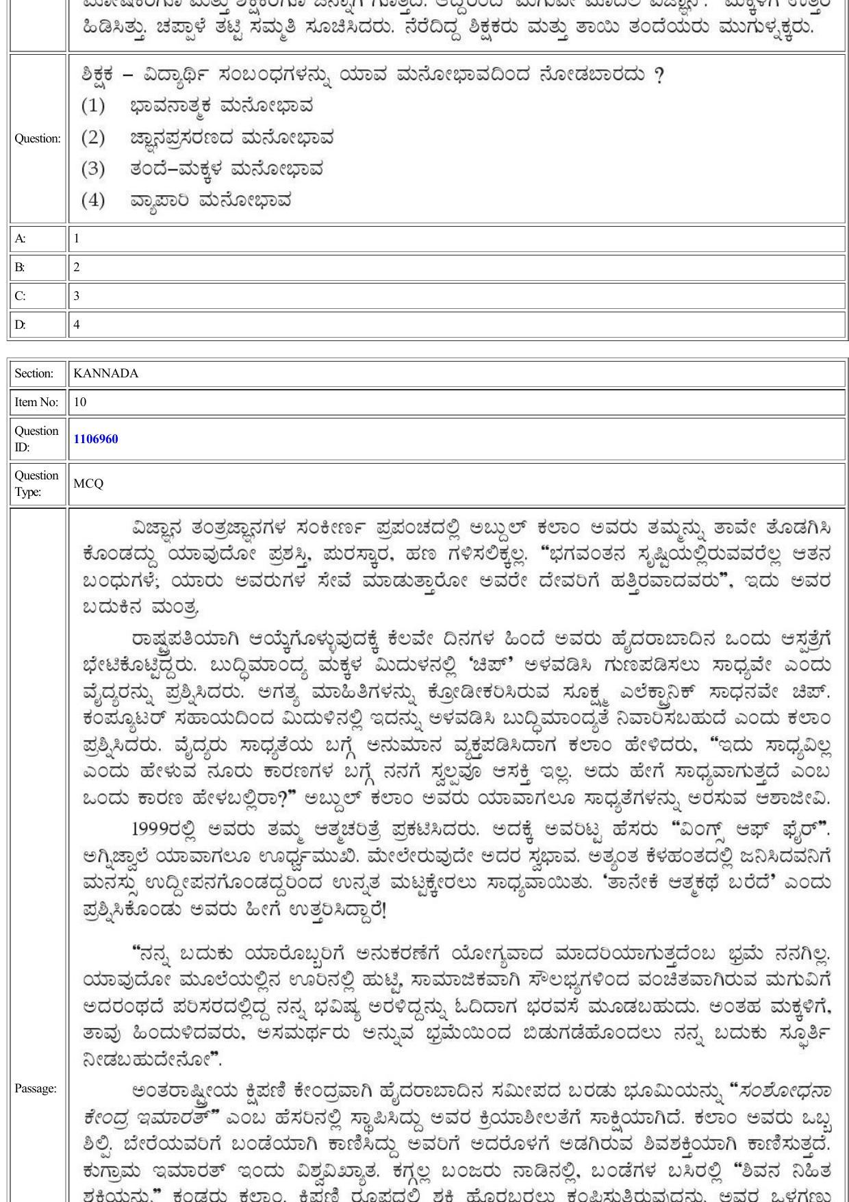 CUET 2022 Question Paper of Kannada - Page 13