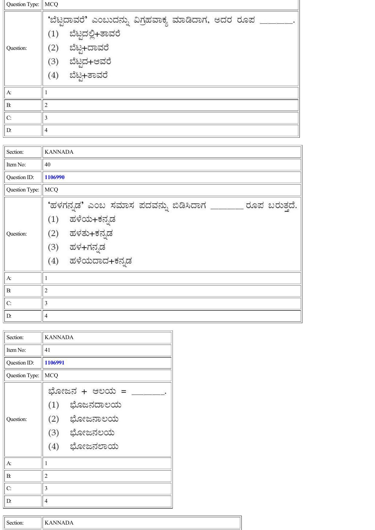 CUET 2022 Question Paper of Kannada - Page 36