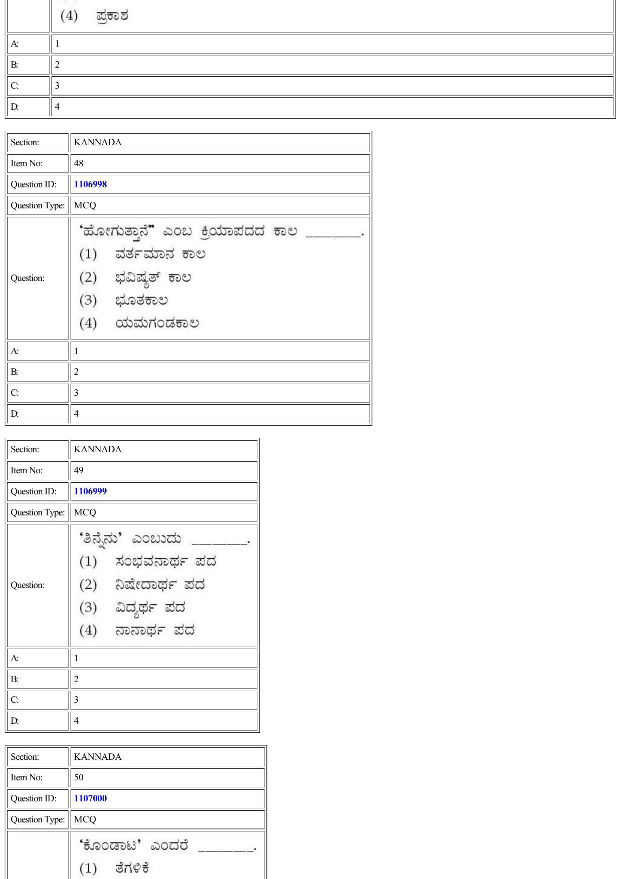 CUET 2022 Question Paper of Kannada - Page 39