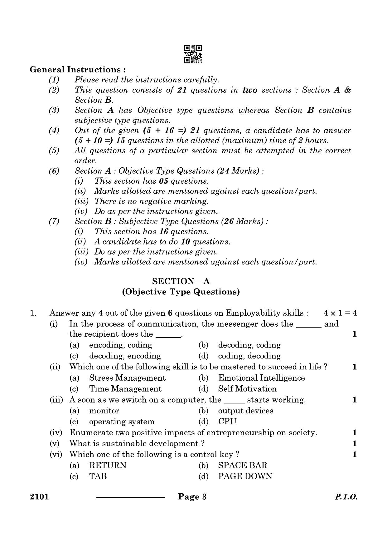 CBSE Class 10 Apparel 2024 Question Paper - Page 3