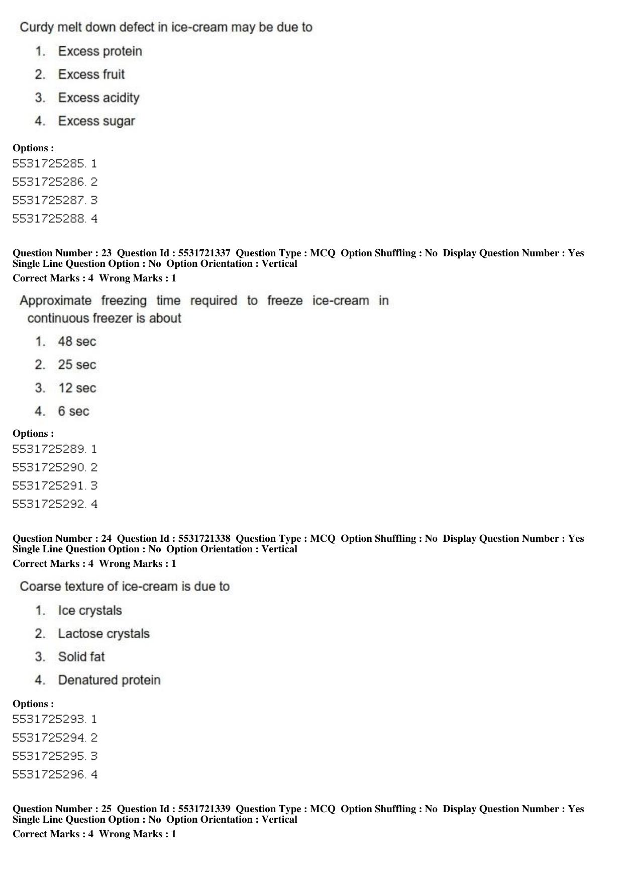 ICAR AIEEA PG 2019 DAIRY TECHNOLOGY Question Paper - Page 9