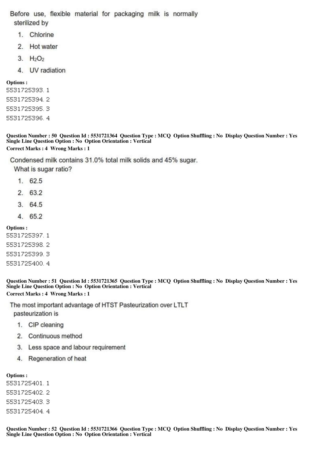 ICAR AIEEA PG 2019 DAIRY TECHNOLOGY Question Paper - Page 18