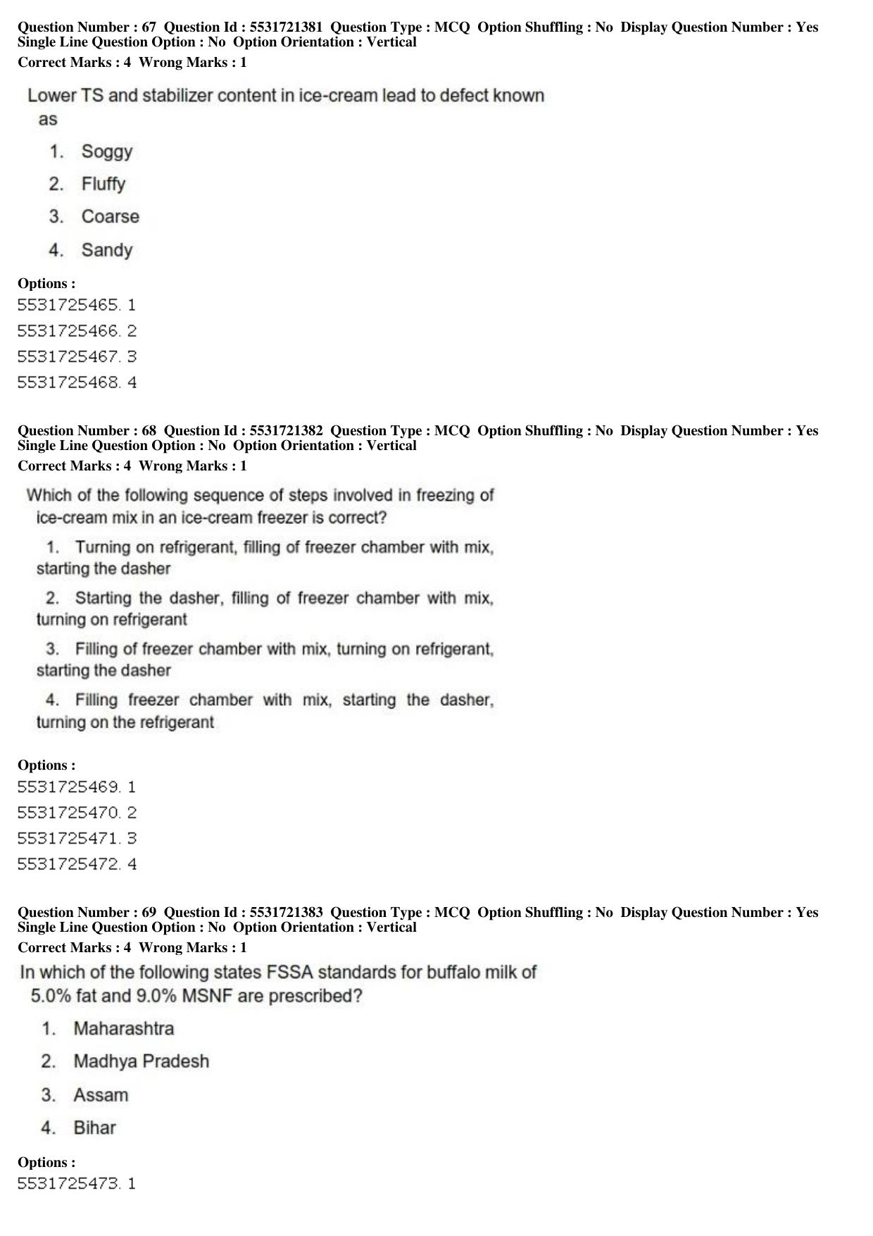 ICAR AIEEA PG 2019 DAIRY TECHNOLOGY Question Paper - Page 24
