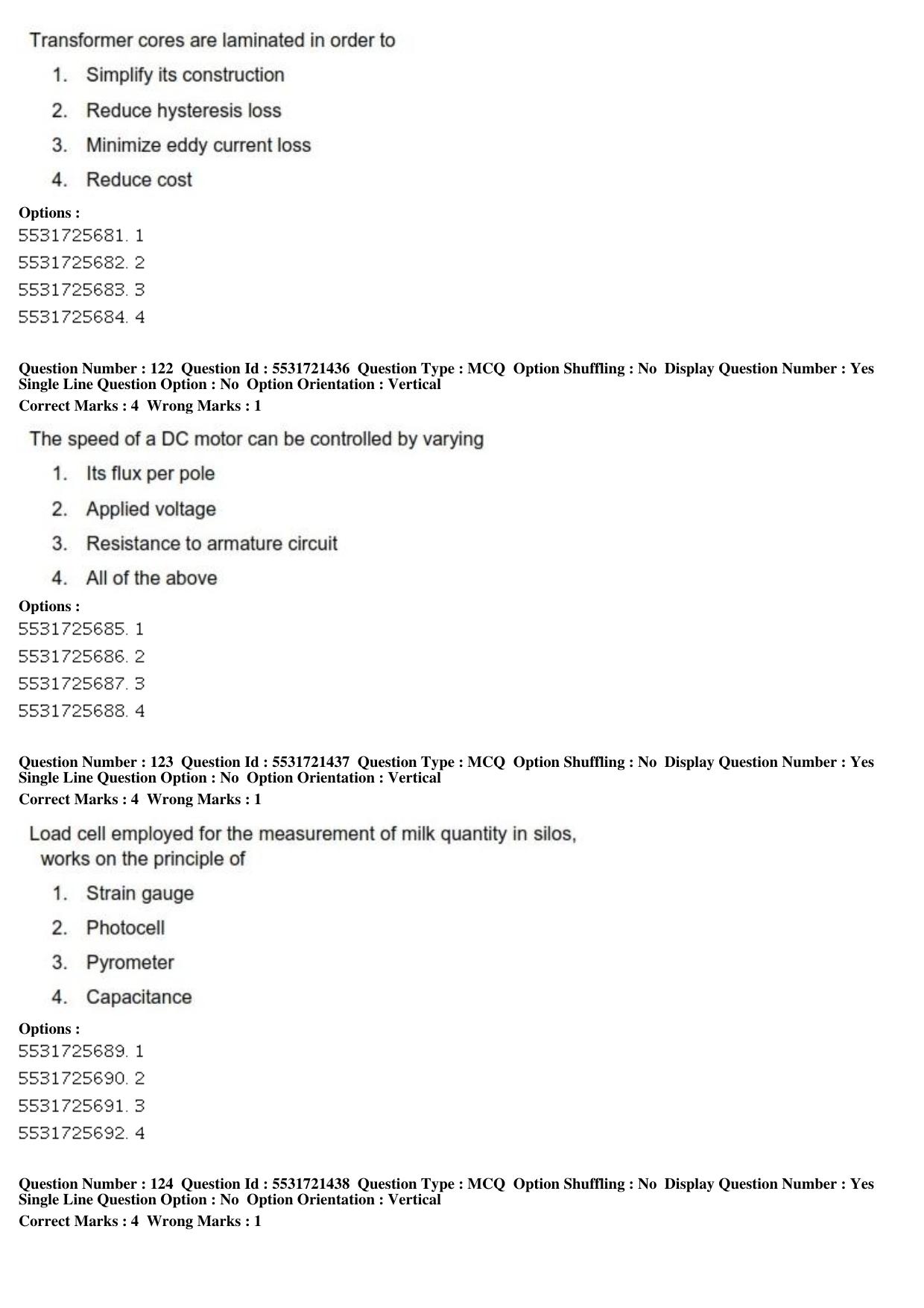 ICAR AIEEA PG 2019 DAIRY TECHNOLOGY Question Paper - Page 42