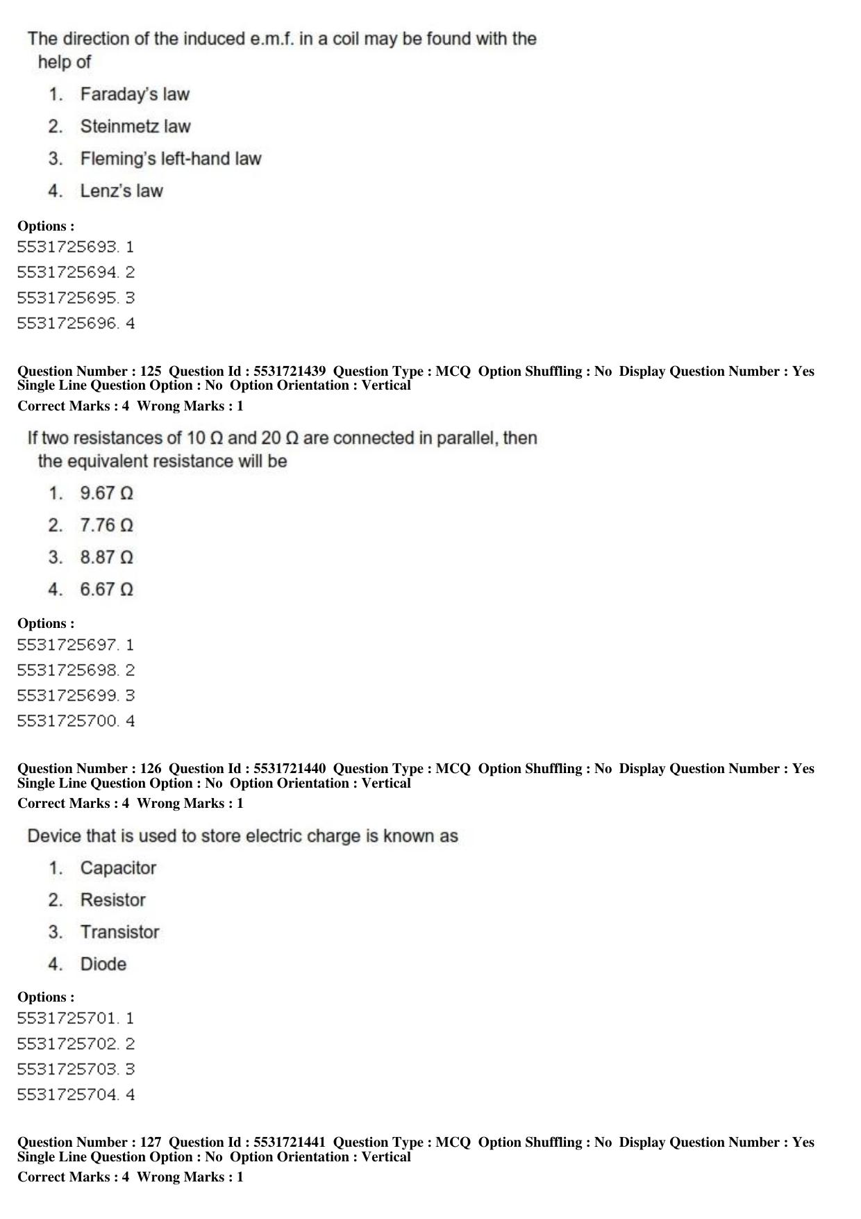 ICAR AIEEA PG 2019 DAIRY TECHNOLOGY Question Paper - Page 43