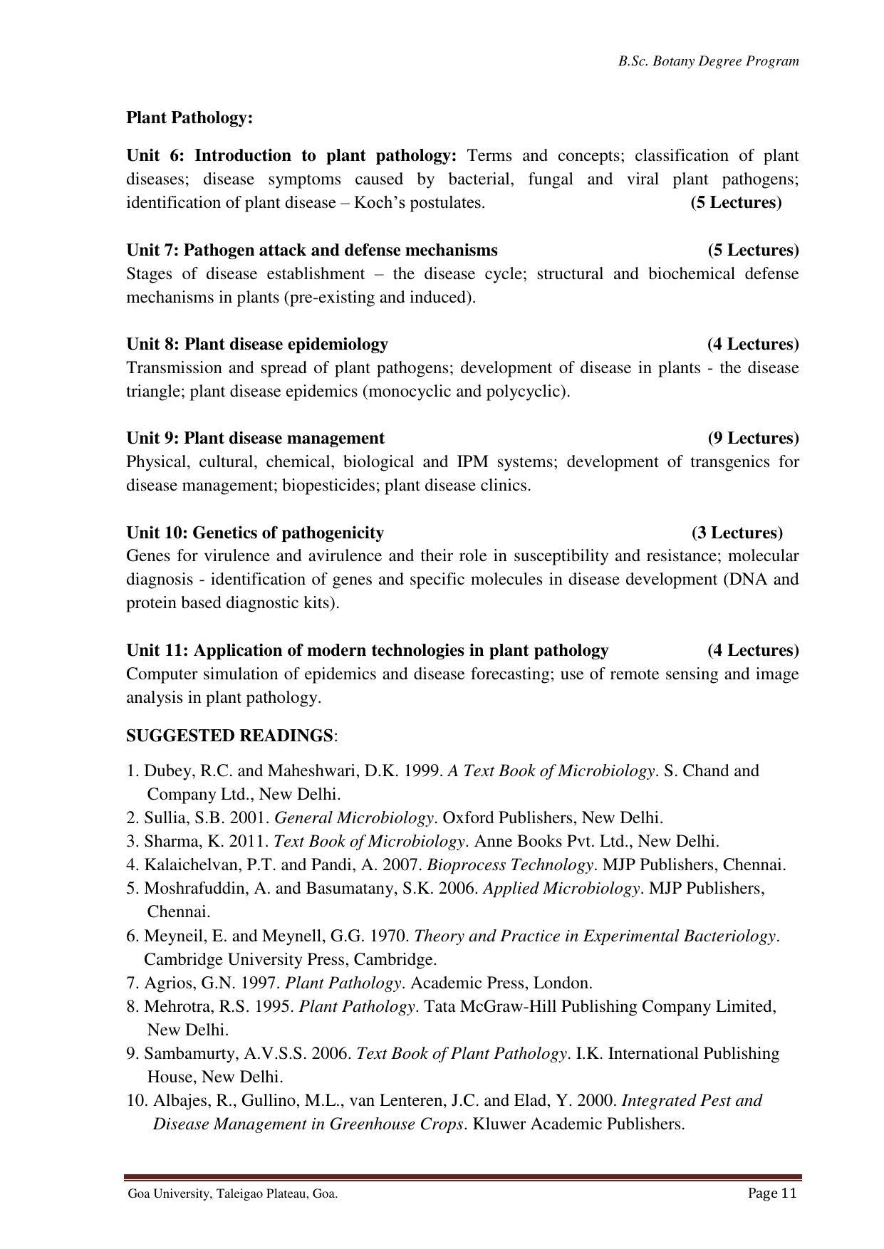 GU ART CDT Botany Syllabus - Page 11