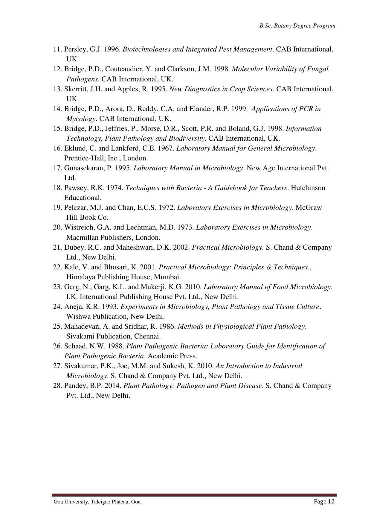 GU ART CDT Botany Syllabus - Page 12