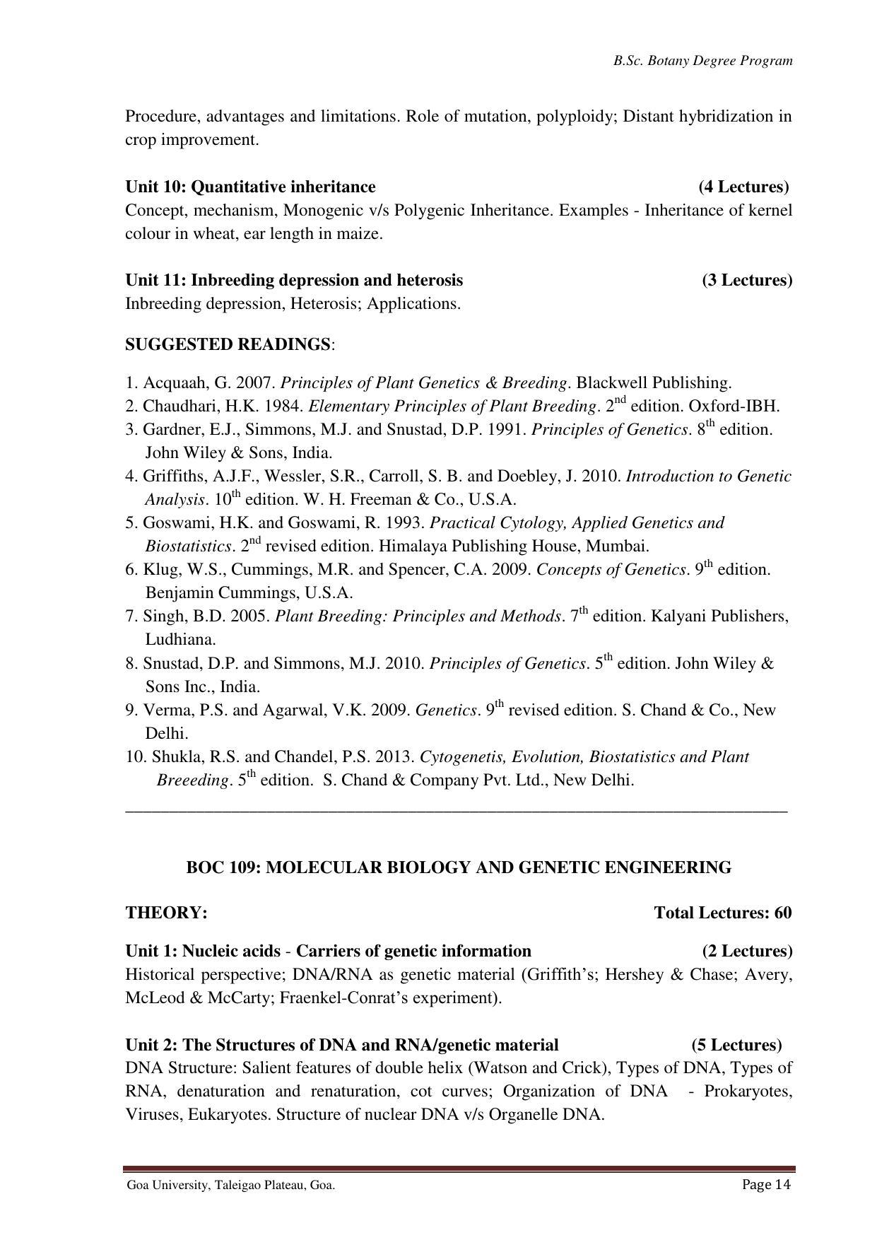 GU ART CDT Botany Syllabus - Page 14