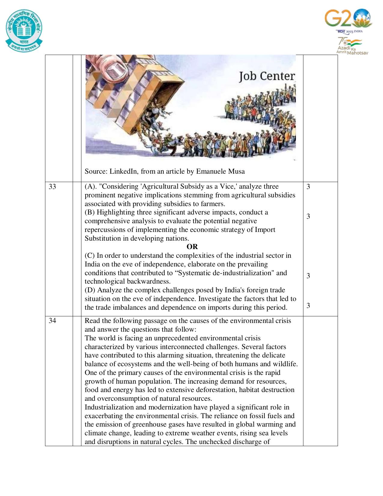 CBSE Class 12 Economics SET 1 Practice Questions 2023-24  - Page 8