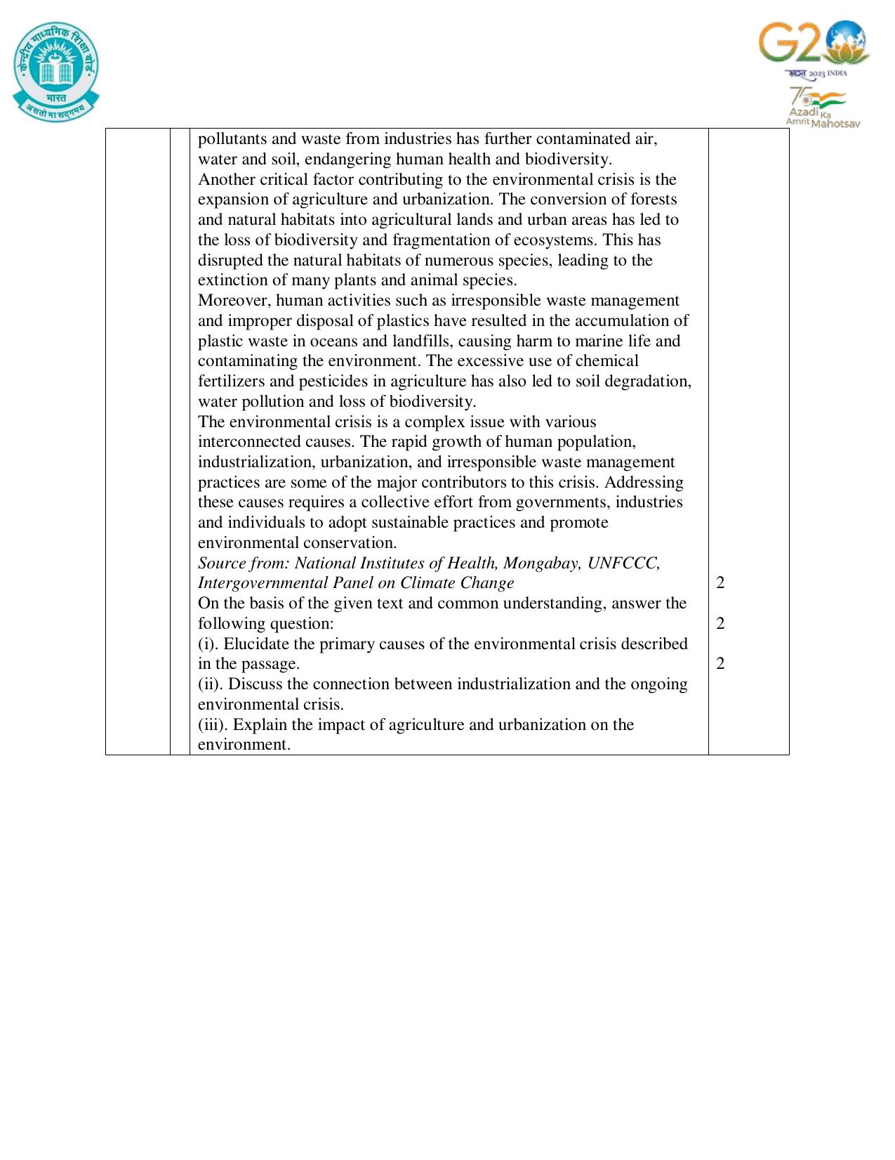 CBSE Class 12 Economics SET 1 Practice Questions 2023-24  - Page 9