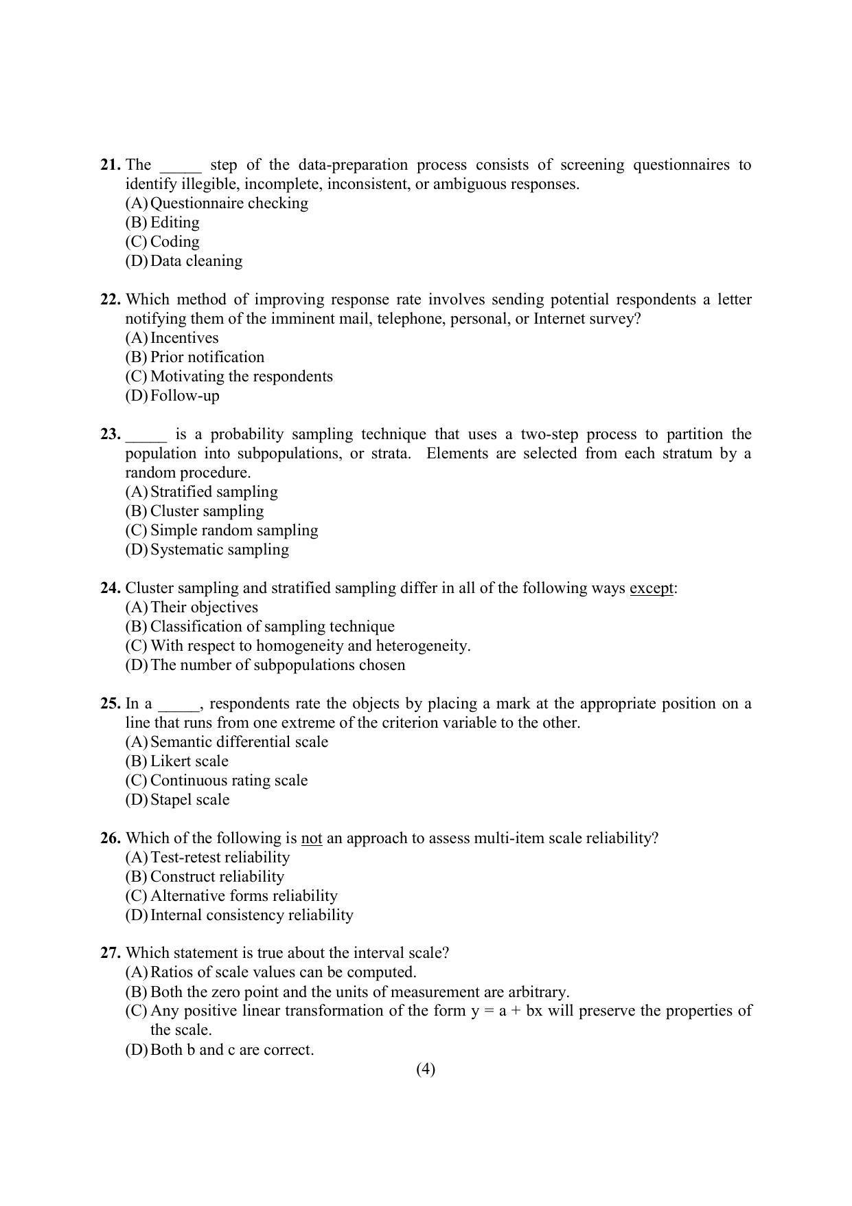 PU MPET Faculty of Business Management & Commerce 2020 Question Papers - Page 4