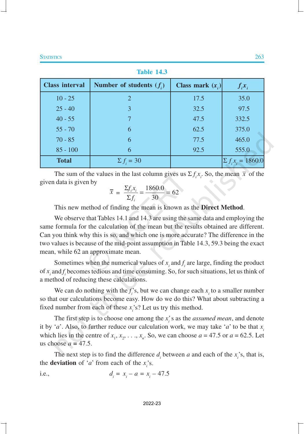 NCERT Book for Class 10 Maths Chapter 14 Statistics - Page 4