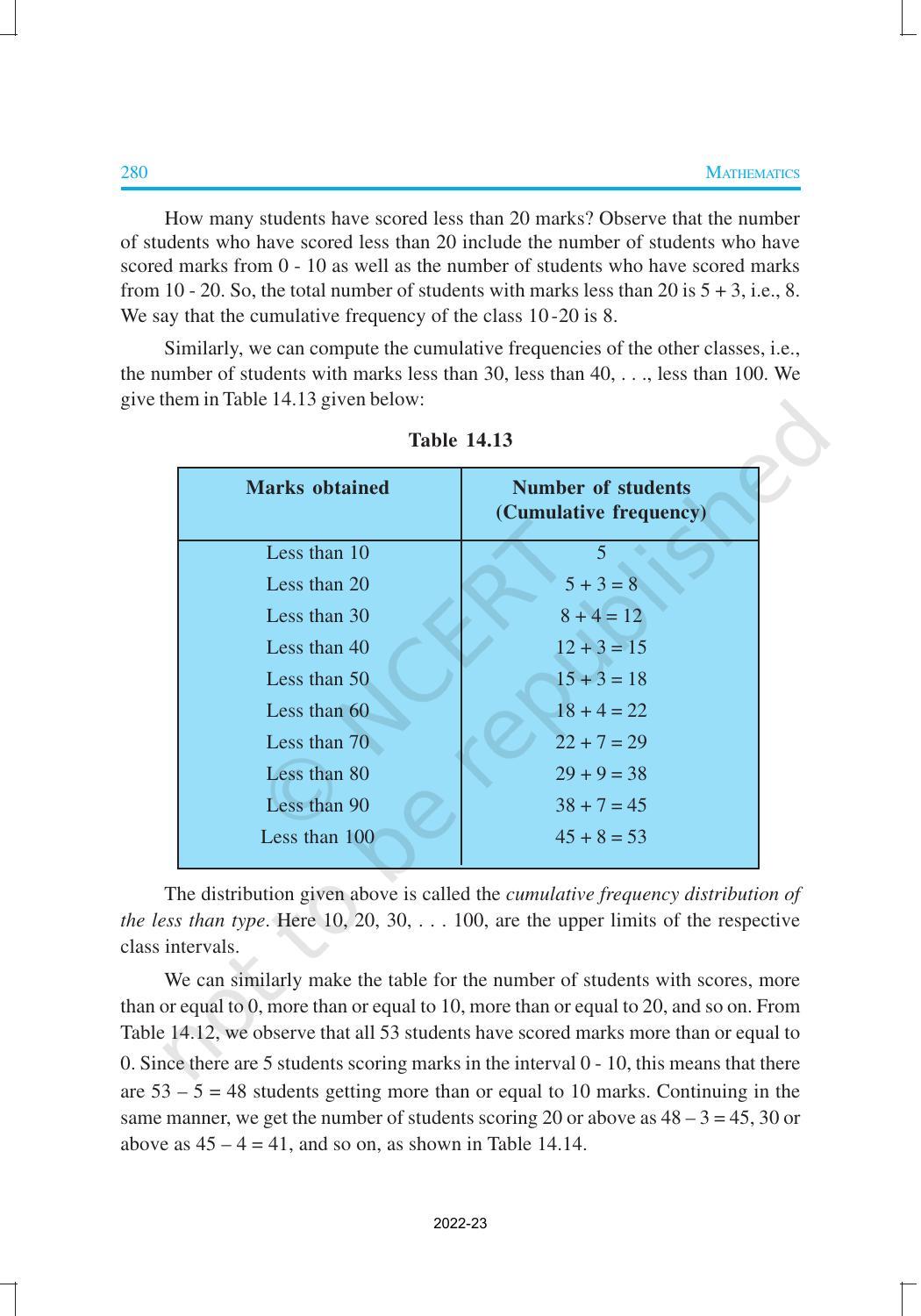 NCERT Book for Class 10 Maths Chapter 14 Statistics - Page 21