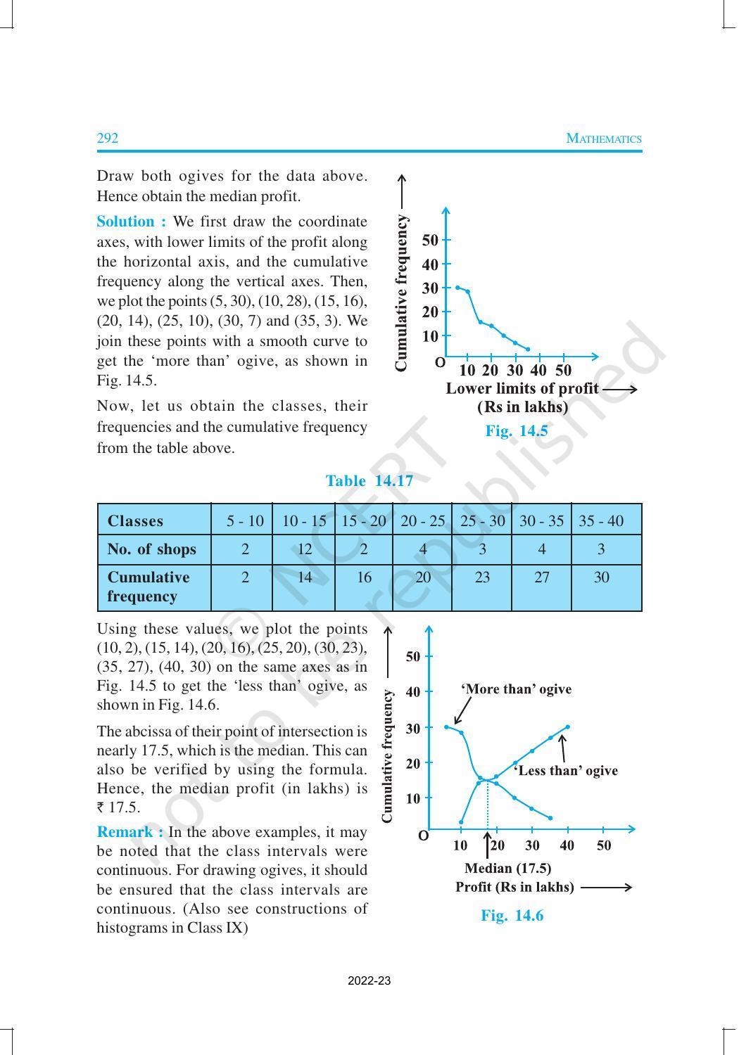 NCERT Book for Class 10 Maths Chapter 14 Statistics - Page 33