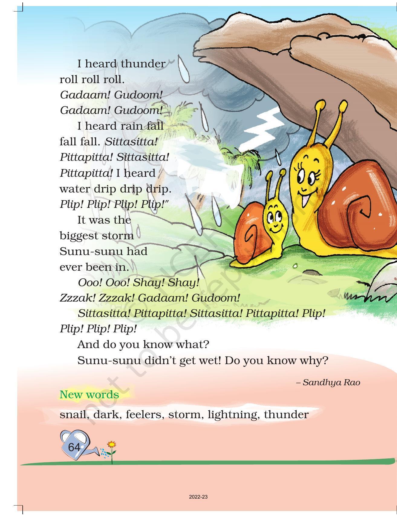 NCERT Book for Class 2 English (Marigold):Chapter 4-Rain - Page 11