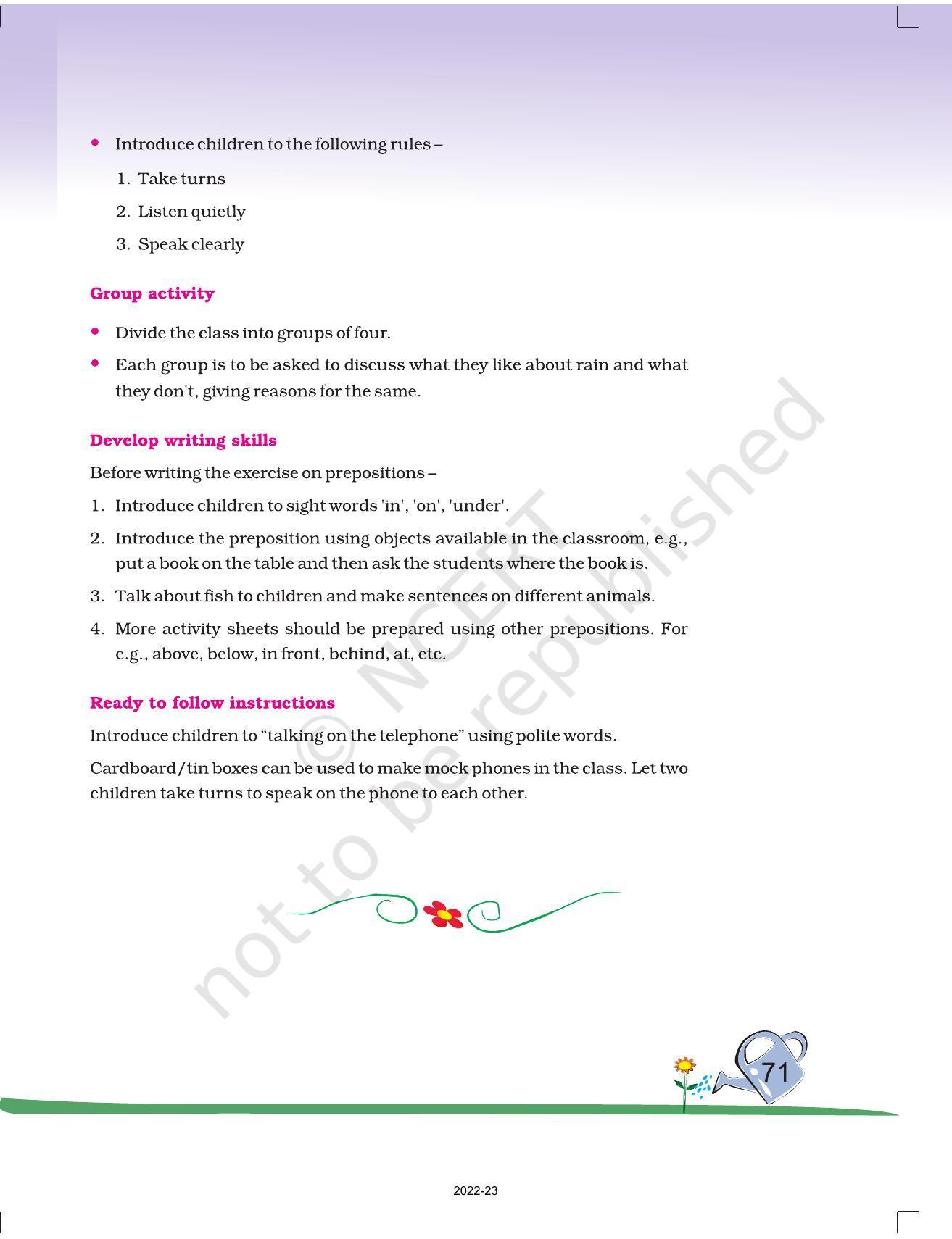 NCERT Book for Class 2 English (Marigold):Chapter 4-Rain - Page 18