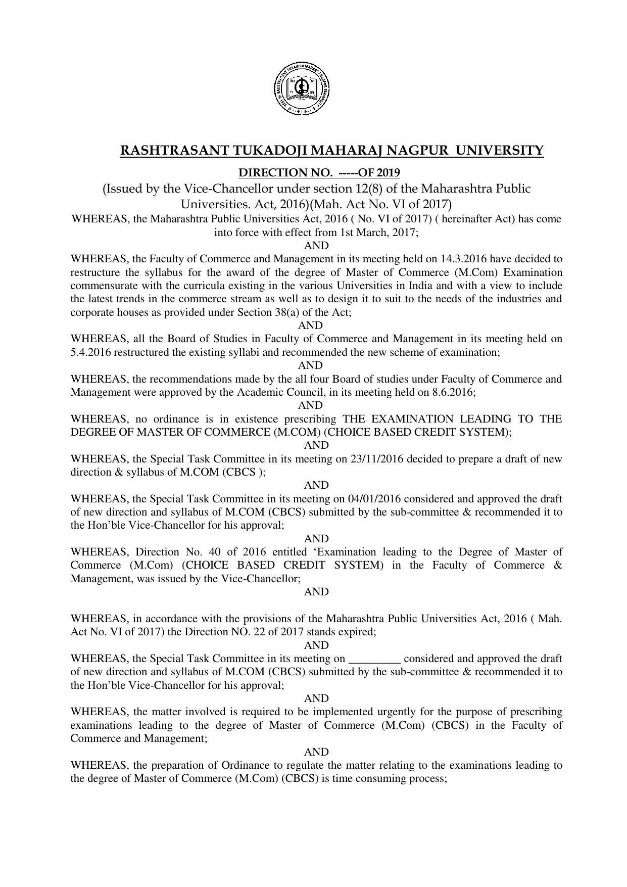 RTMNU Department of Commerce Syllabus - Page 2