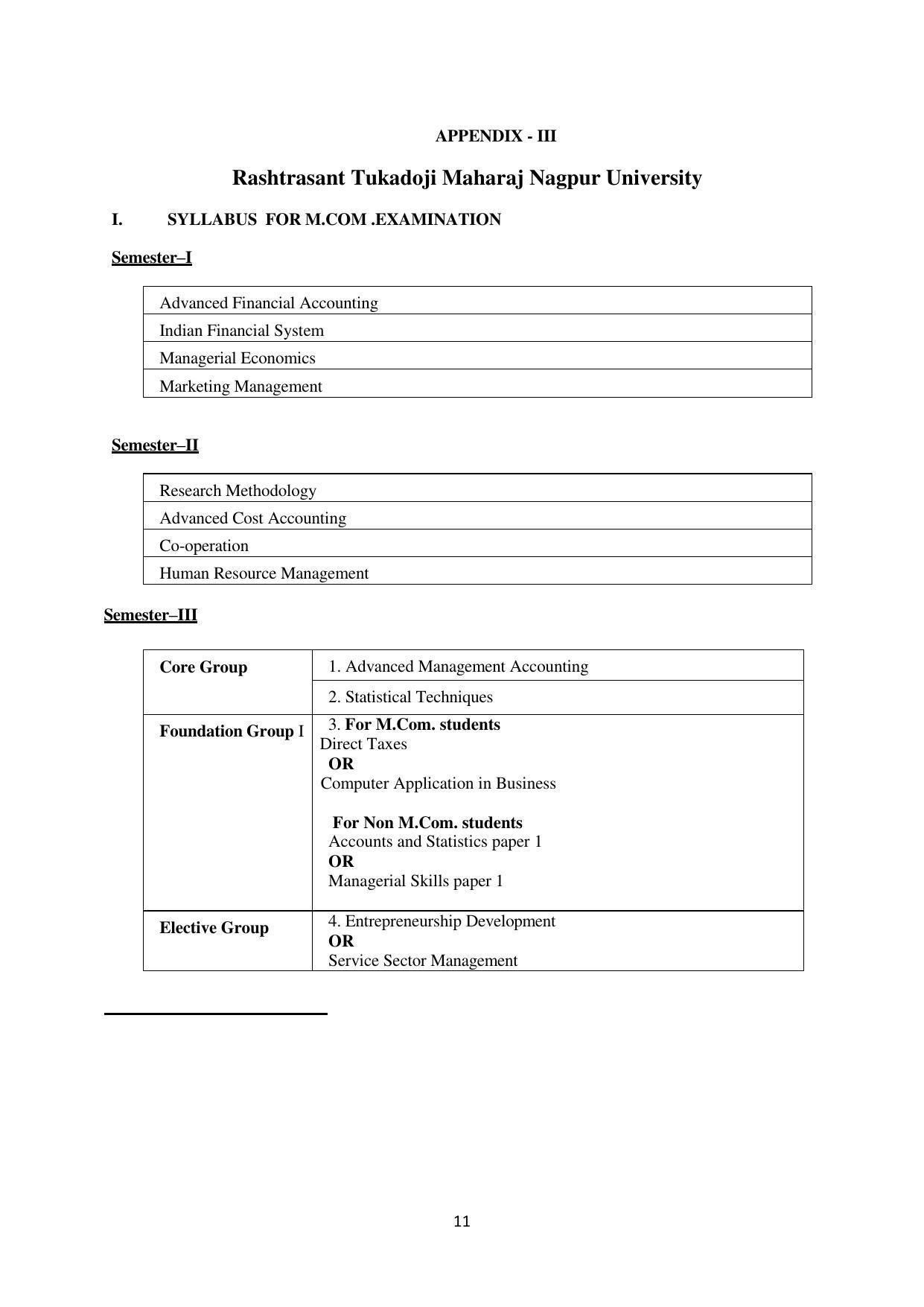 RTMNU Department of Commerce Syllabus - Page 15
