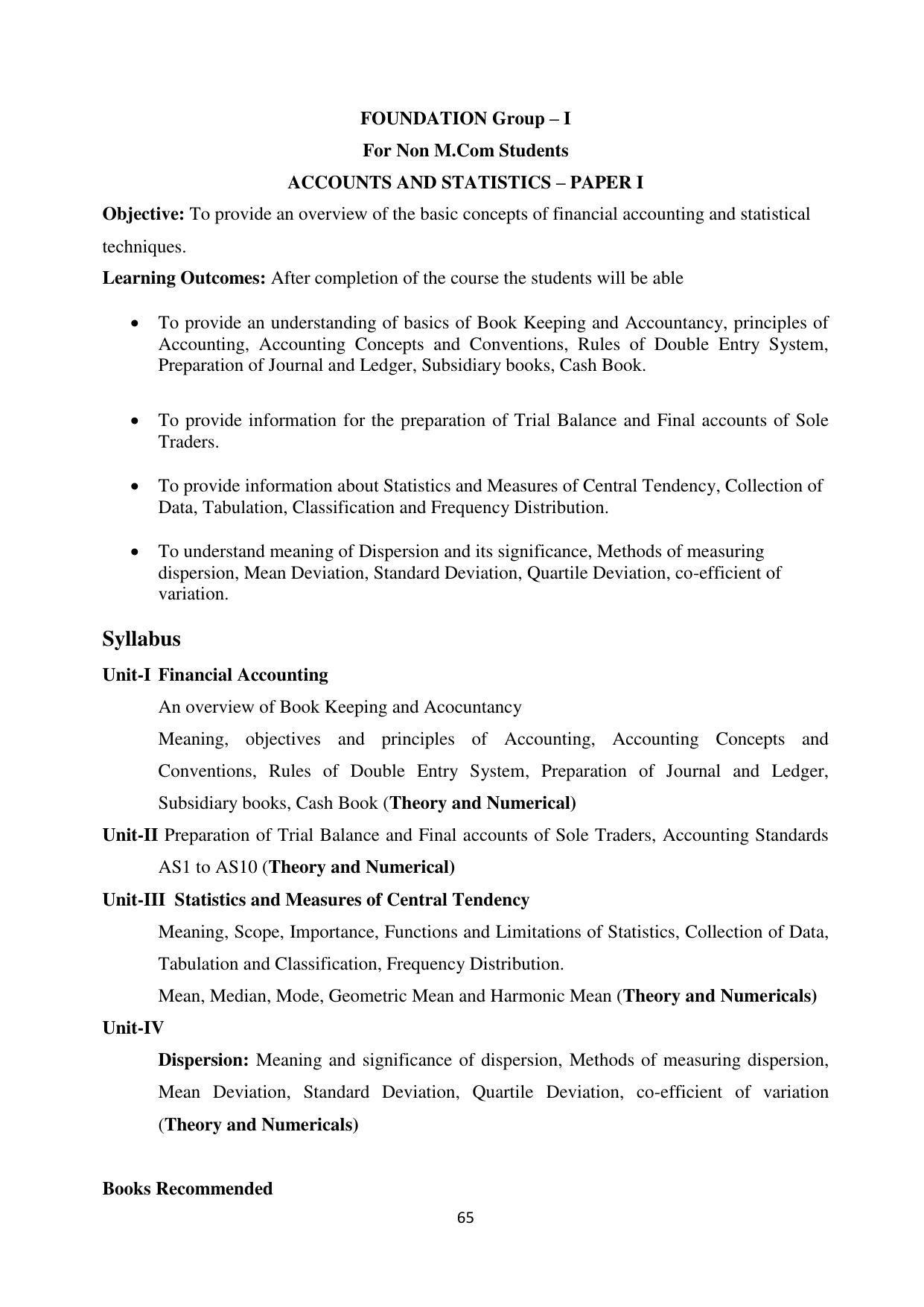 RTMNU Department of Commerce Syllabus - Page 62