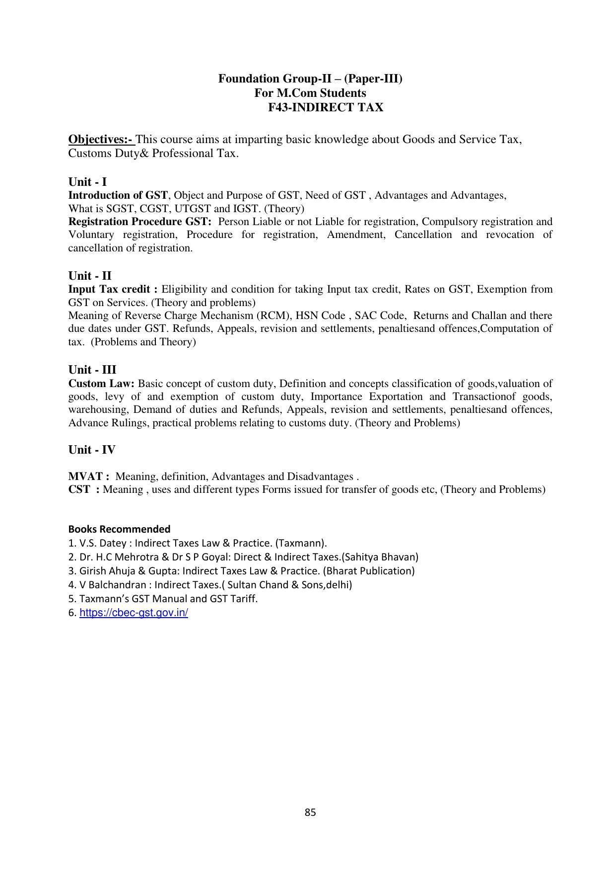 RTMNU Department of Commerce Syllabus - Page 82