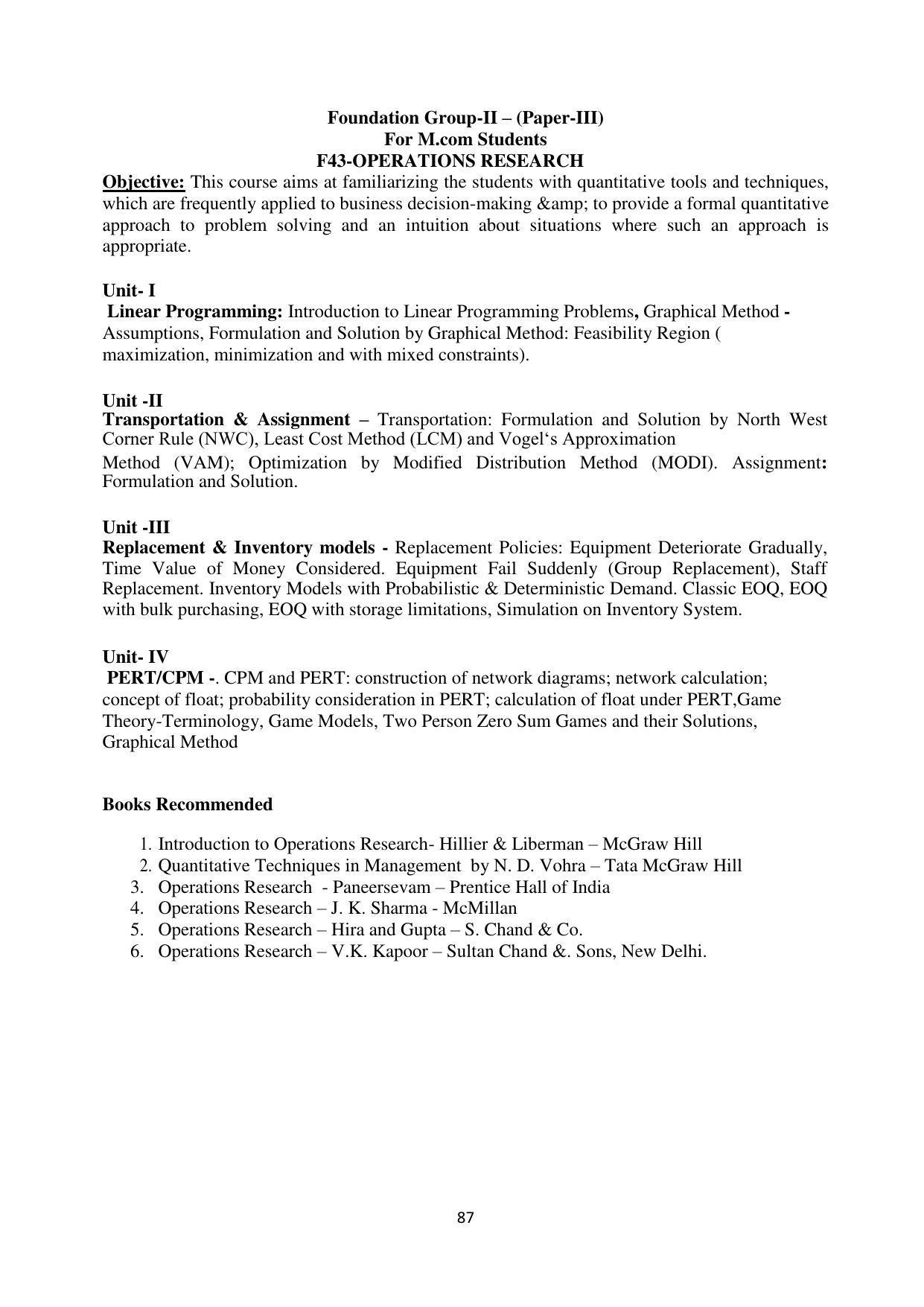 RTMNU Department of Commerce Syllabus - Page 84