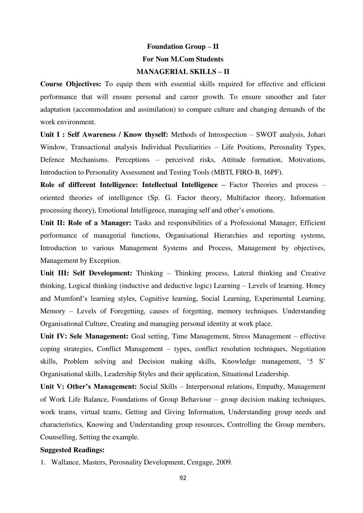 RTMNU Department of Commerce Syllabus - Page 89