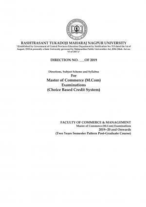 RTMNU Department of Commerce Syllabus