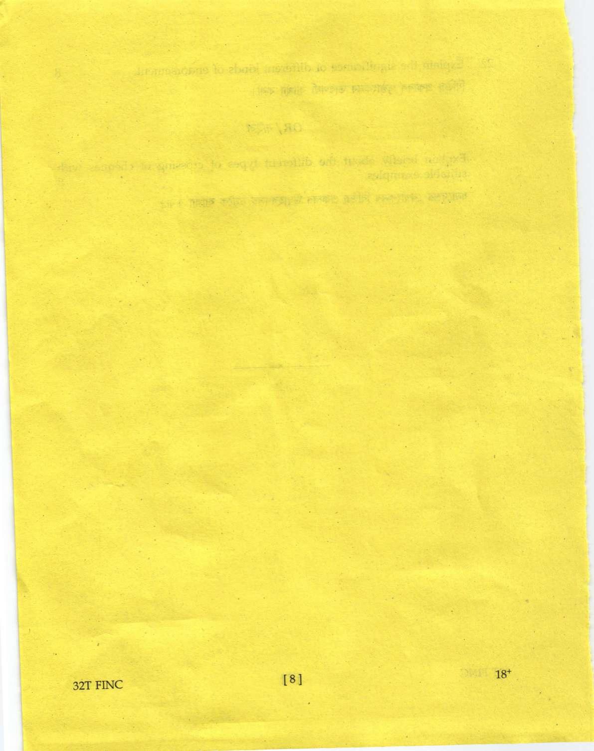 Assam HS 2nd Year Finance 2022 Question Paper - Page 8