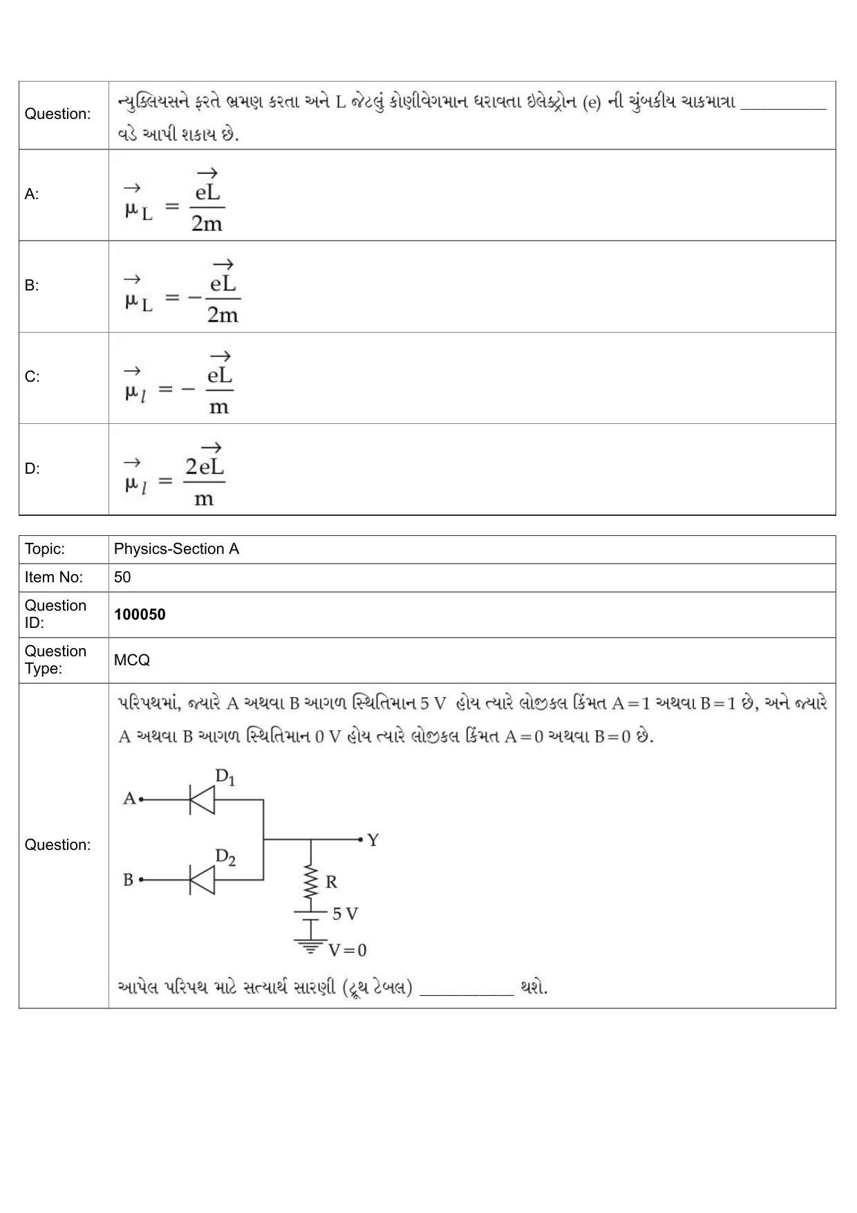 JEE Mains 2022: BTech Gujarati (Shift 1) 25-07-2022 Question Paper - Page 23