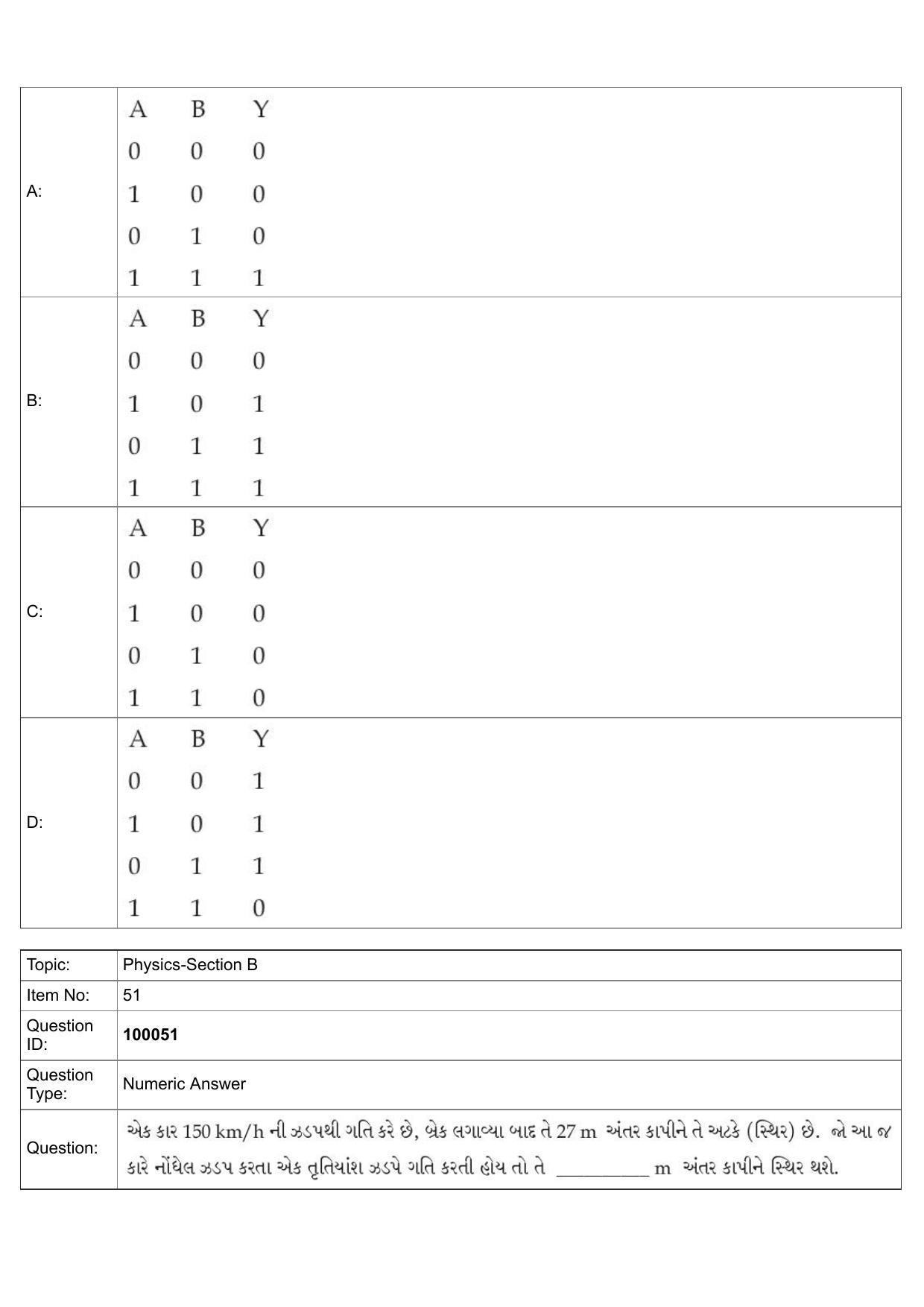 JEE Mains 2022: BTech Gujarati (Shift 1) 25-07-2022 Question Paper - Page 24