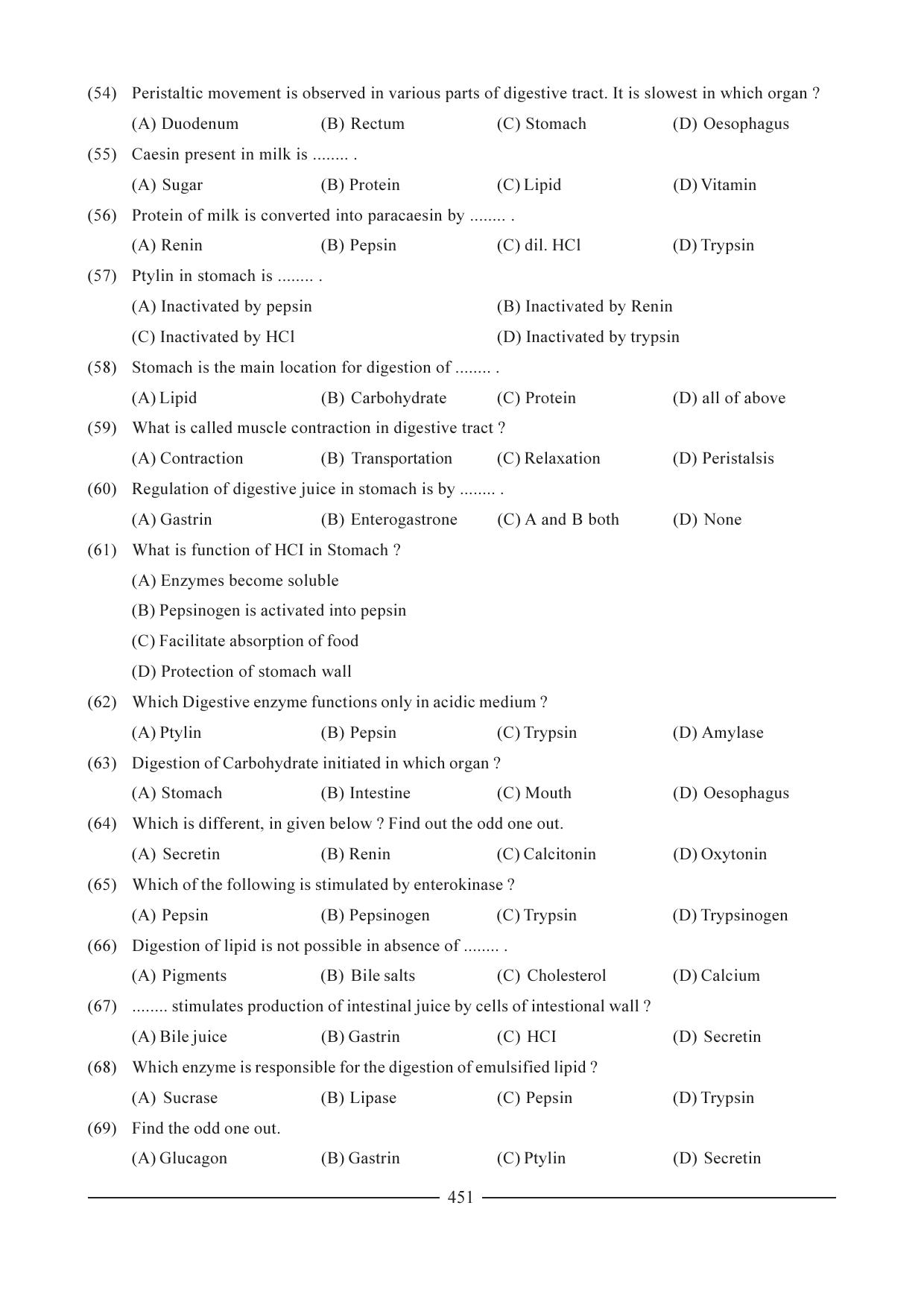 GSEB HSC Biology Question Paper (English Medium)- Chapter 22 - Page 9
