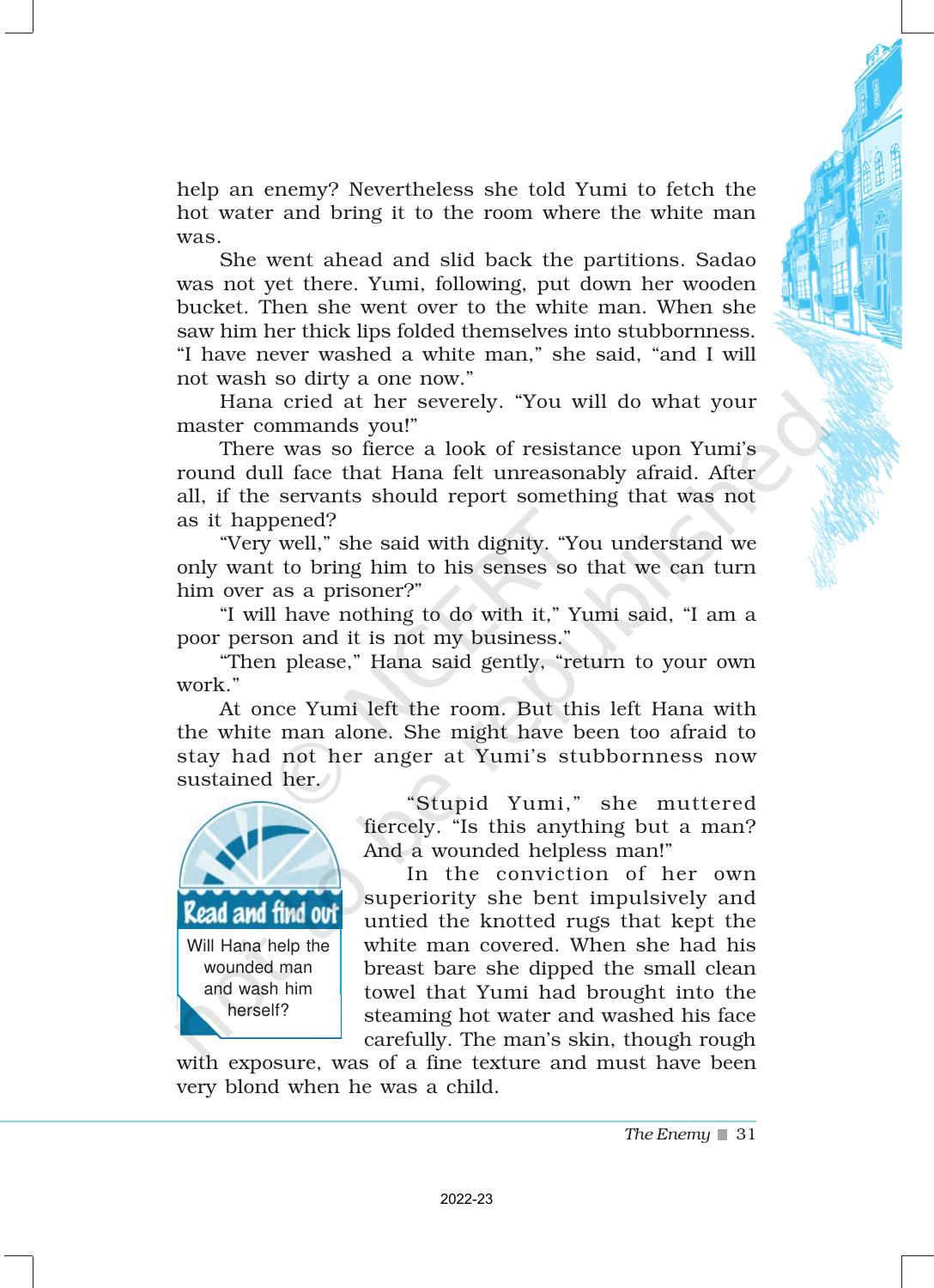 NCERT Book for Class 12 English Chapter 4 The Enemy - Page 8
