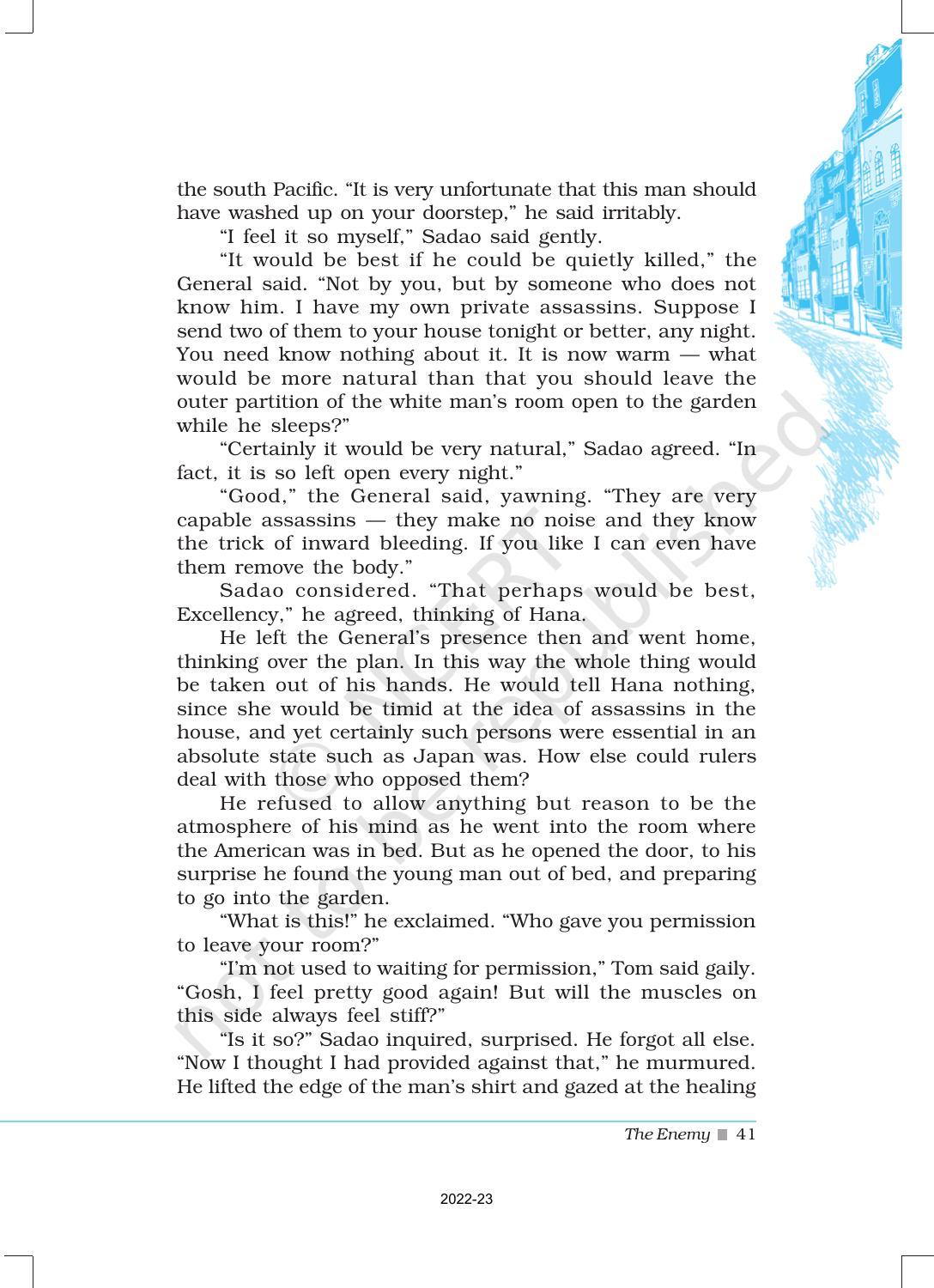 NCERT Book for Class 12 English Chapter 4 The Enemy - Page 18