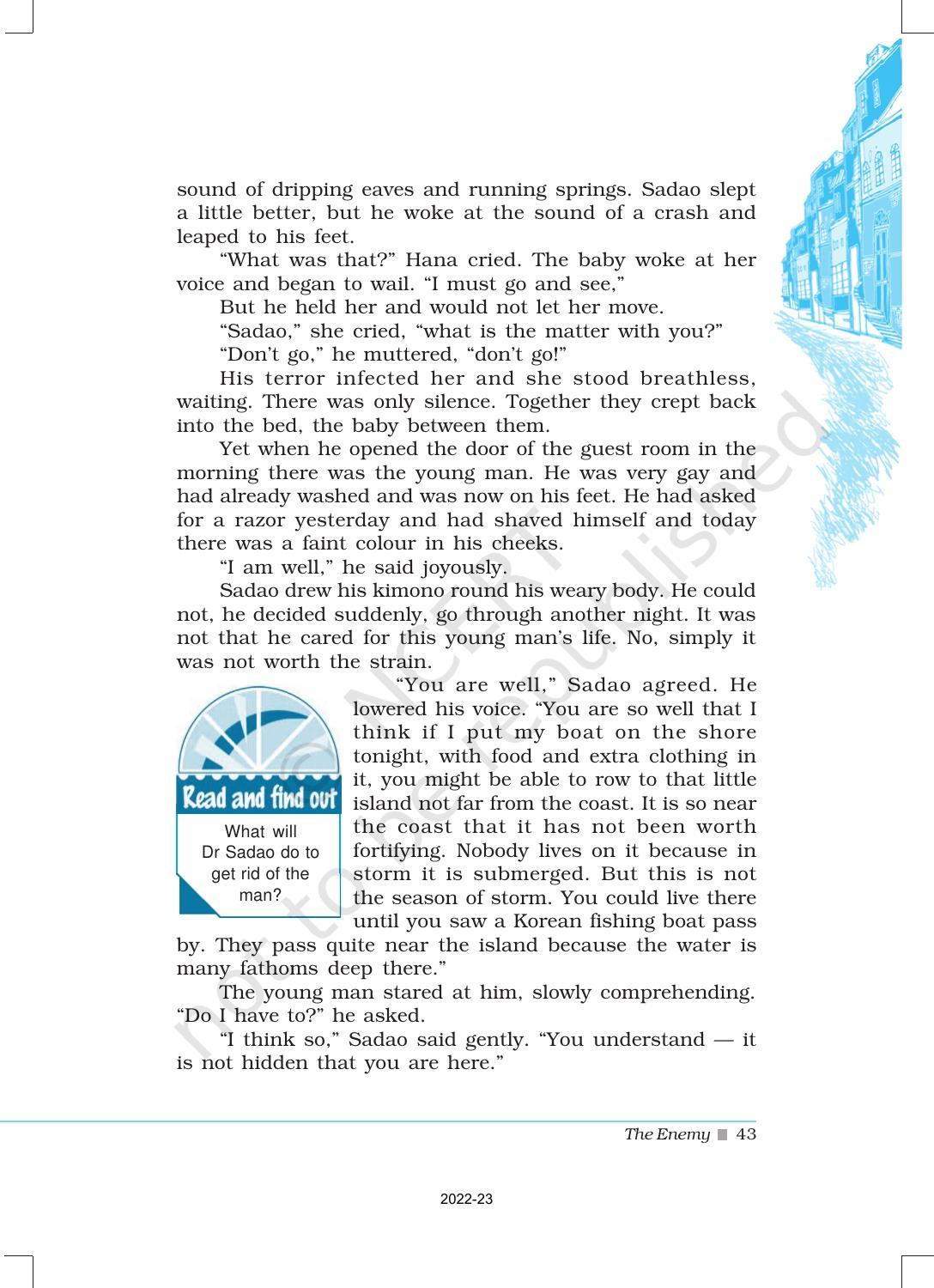 NCERT Book for Class 12 English Chapter 4 The Enemy - Page 20