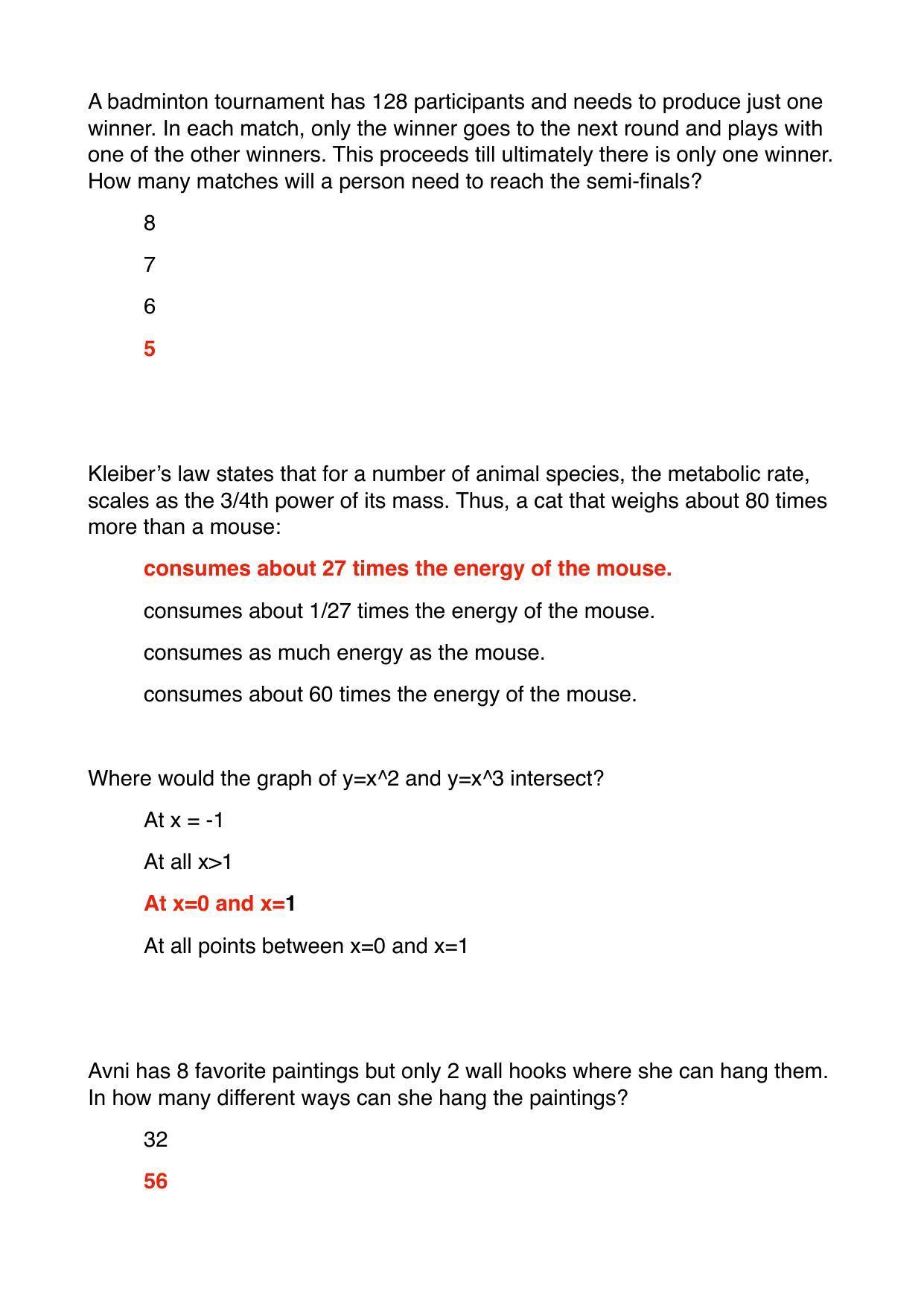 TIFR GS 2023 Biology Question Paper - Page 2