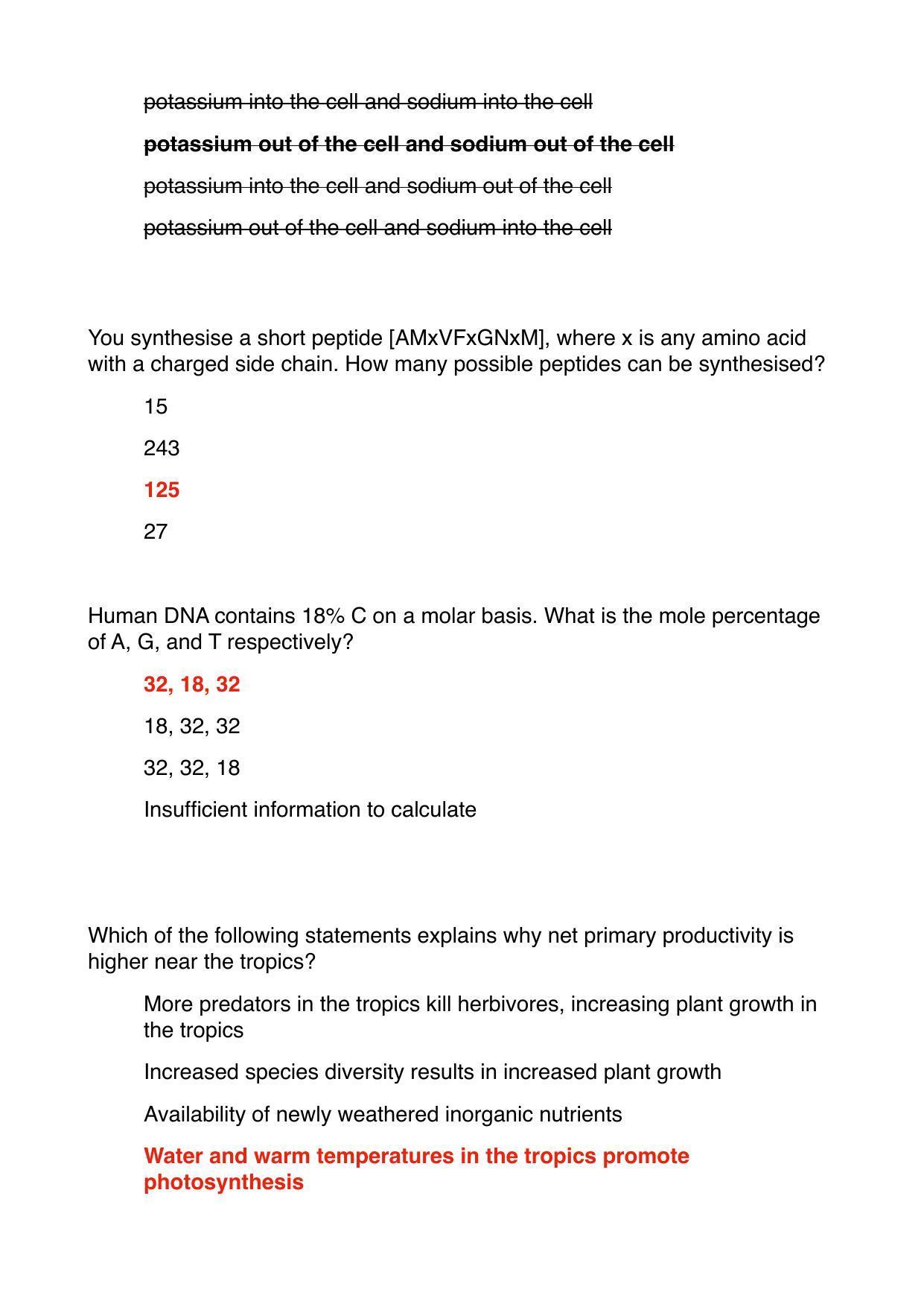 TIFR GS 2023 Biology Question Paper - Page 20