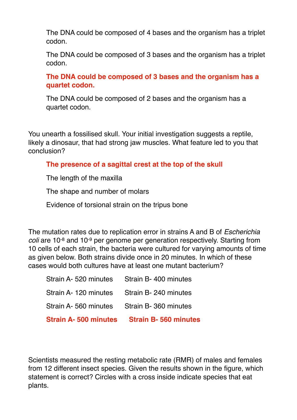 TIFR GS 2023 Biology Question Paper - Page 23