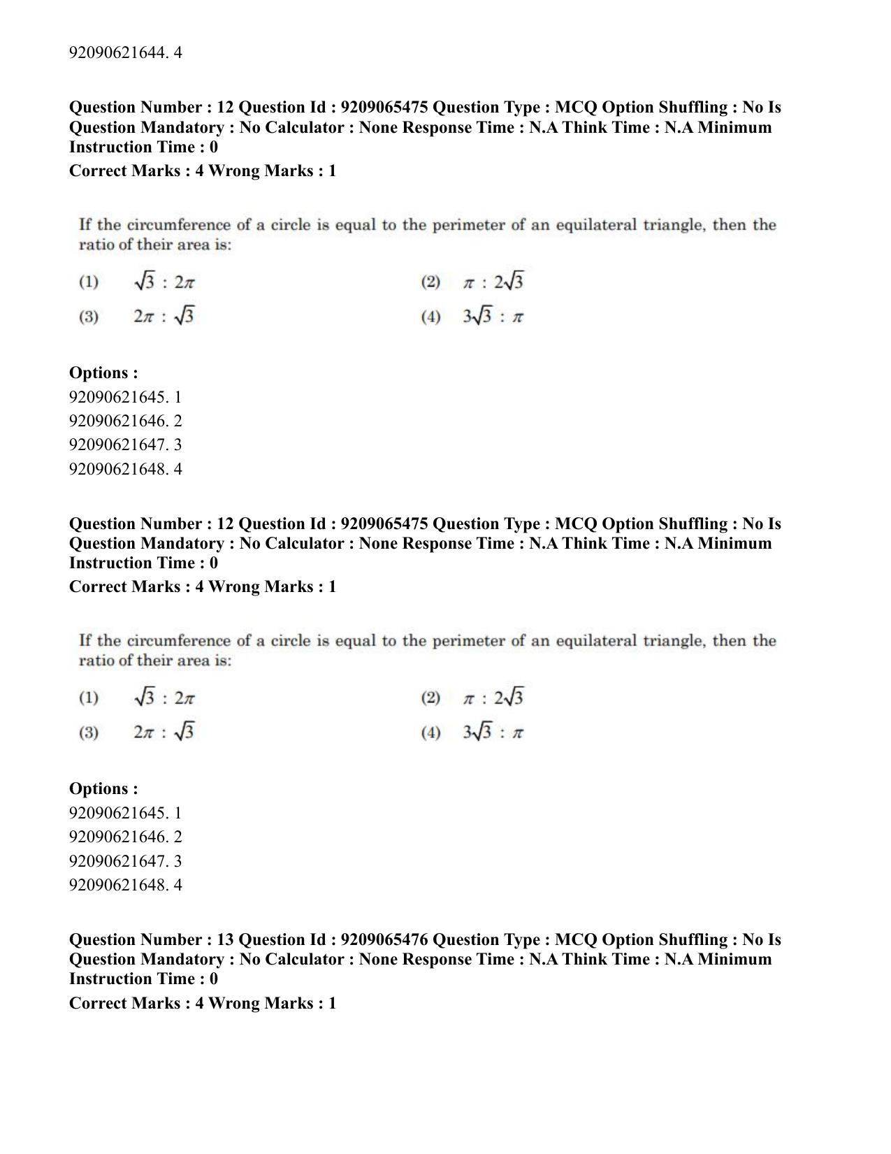 CUET PG 2023: SCQP17 – Life Science (Eng.)-Shift-3 (06-06-2023) Question Paper - Page 15