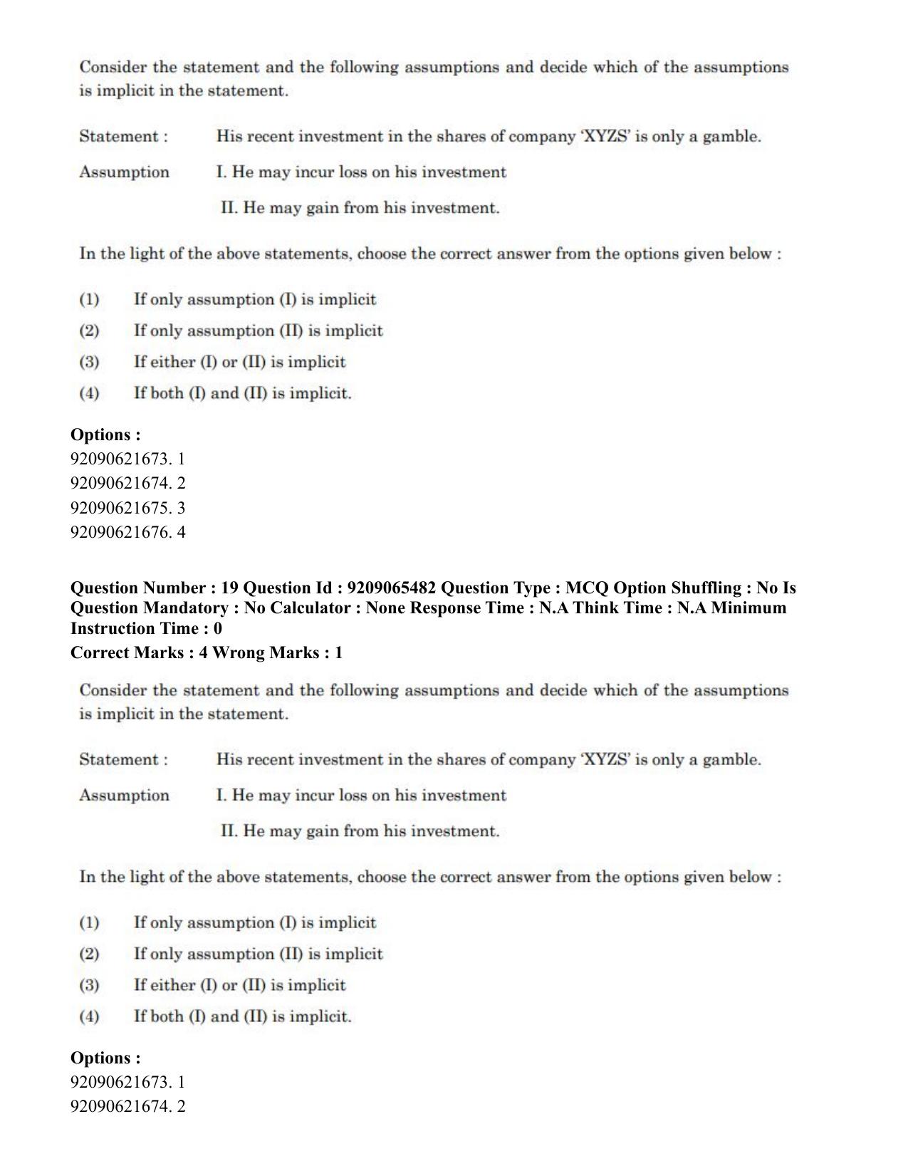 CUET PG 2023: SCQP17 – Life Science (Eng.)-Shift-3 (06-06-2023) Question Paper - Page 22