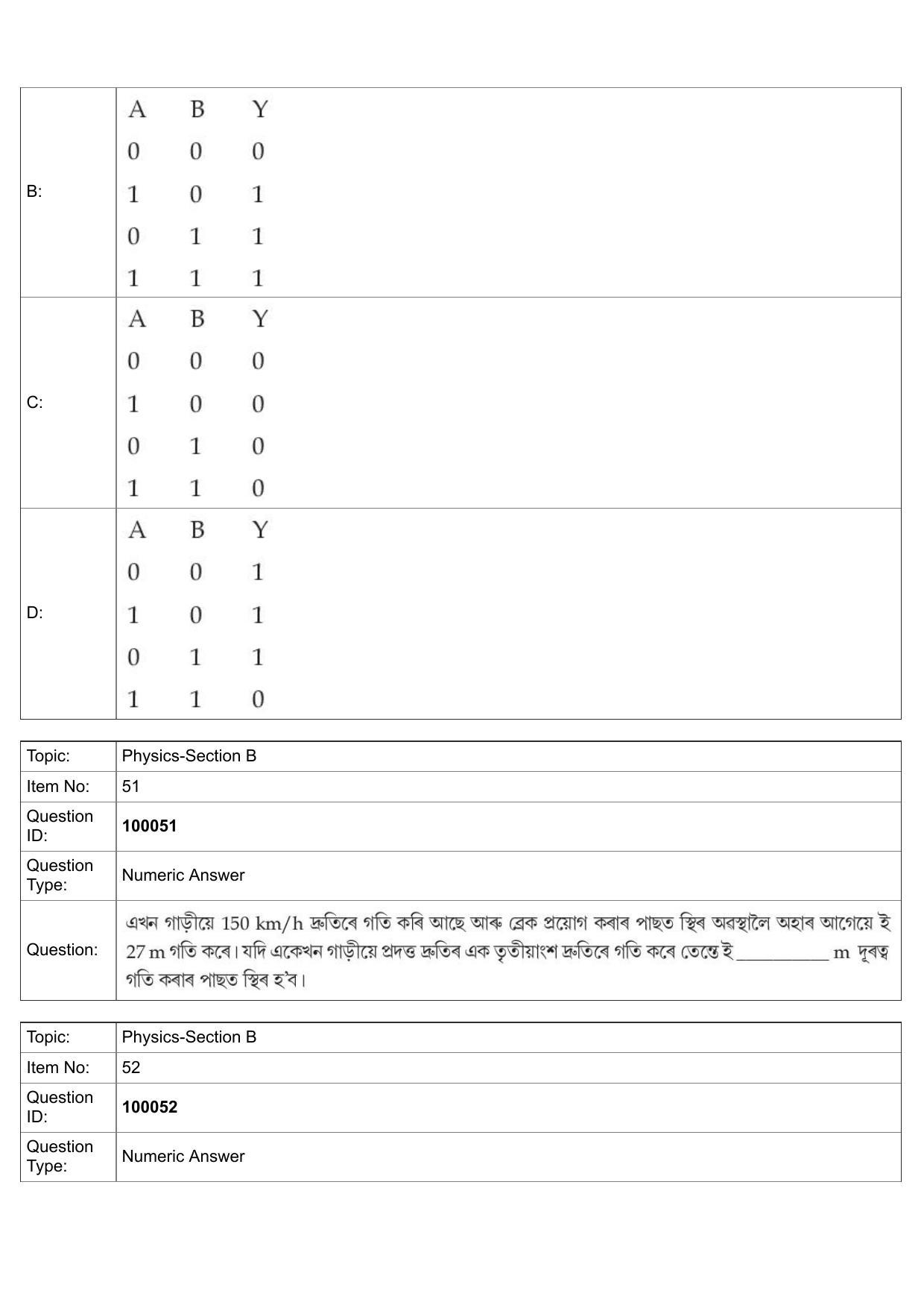 JEE Mains 2022: BTech Assamese (Shift 1) 25-07-2022 Question Paper - Page 24