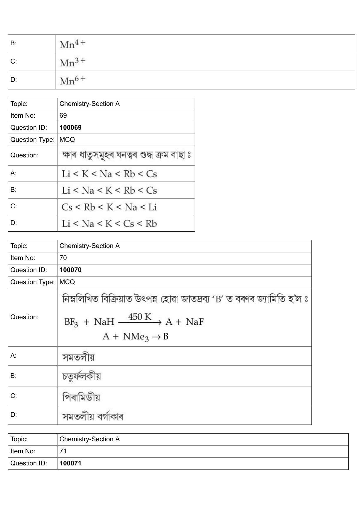 JEE Mains 2022: BTech Assamese (Shift 1) 25-07-2022 Question Paper - Page 31