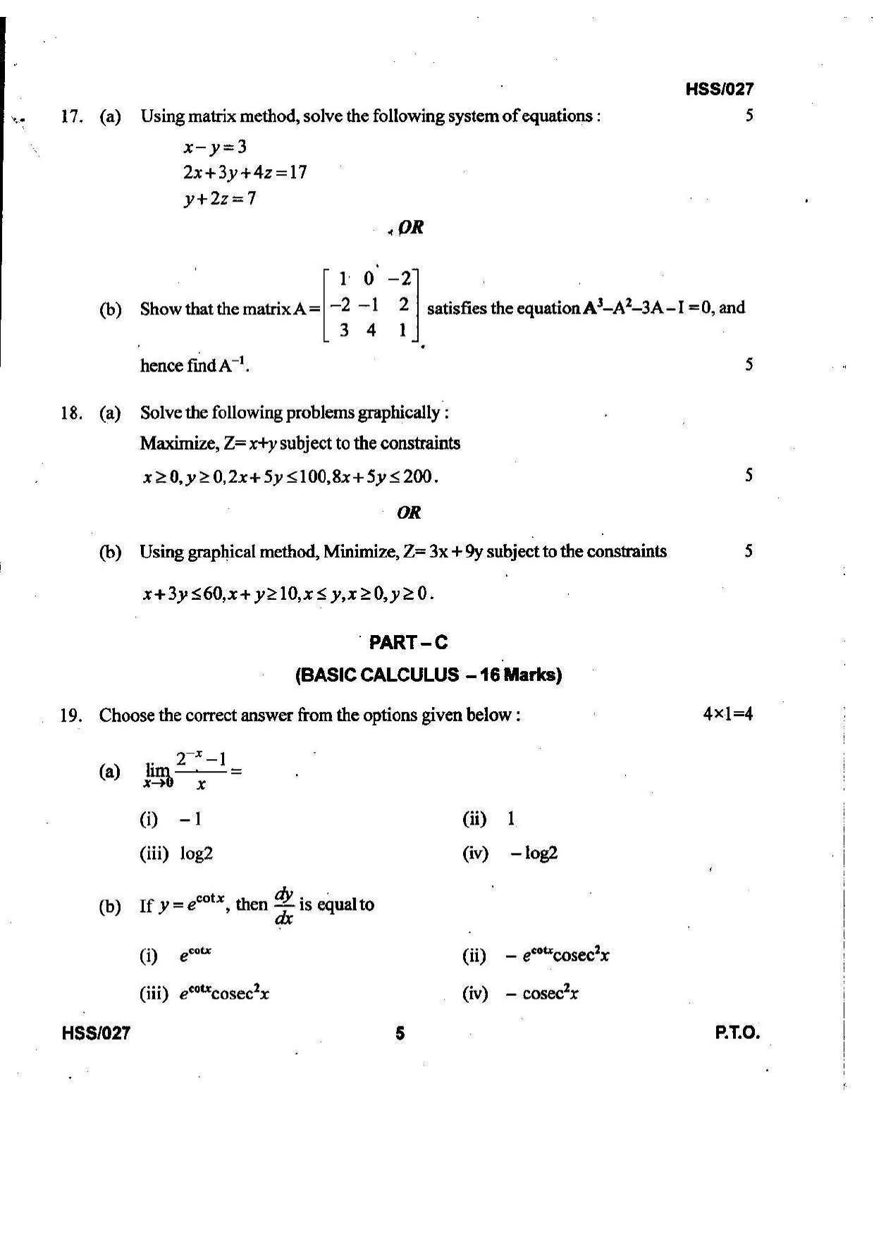 MBSE HSSLC 2022 Commerce Question Paper - Page 13