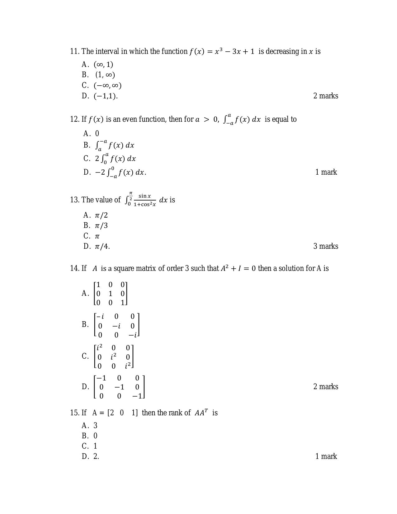 ACET May 2016 Question Papers - Page 3